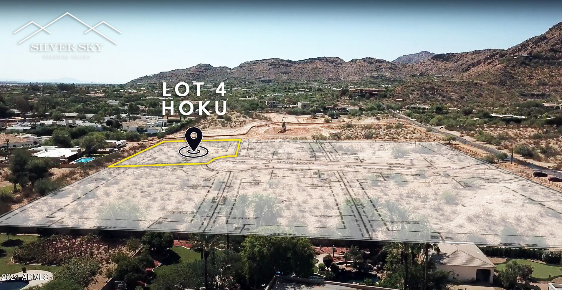 This 1.51-acre flat lot, named Hoku, Hawaiian for ''Night of the Full Moon,'' is located in the new luxury community of Silver Sky. With a dedicated power transformer, Southwest Gas, and Cox fiber-optic internet, this parcel is ready for you to build your next custom home. This north-facing parcel, with a backyard view of Mummy Mountain, sits amongst a newly developed community of individually gated, single-level homes, ensuring endless views and privacy. 
Don't miss this opportunity to build your home on a beautiful Silver Sky canvas and join an exclusive group of discerning buyers who cherish the finer things in life.