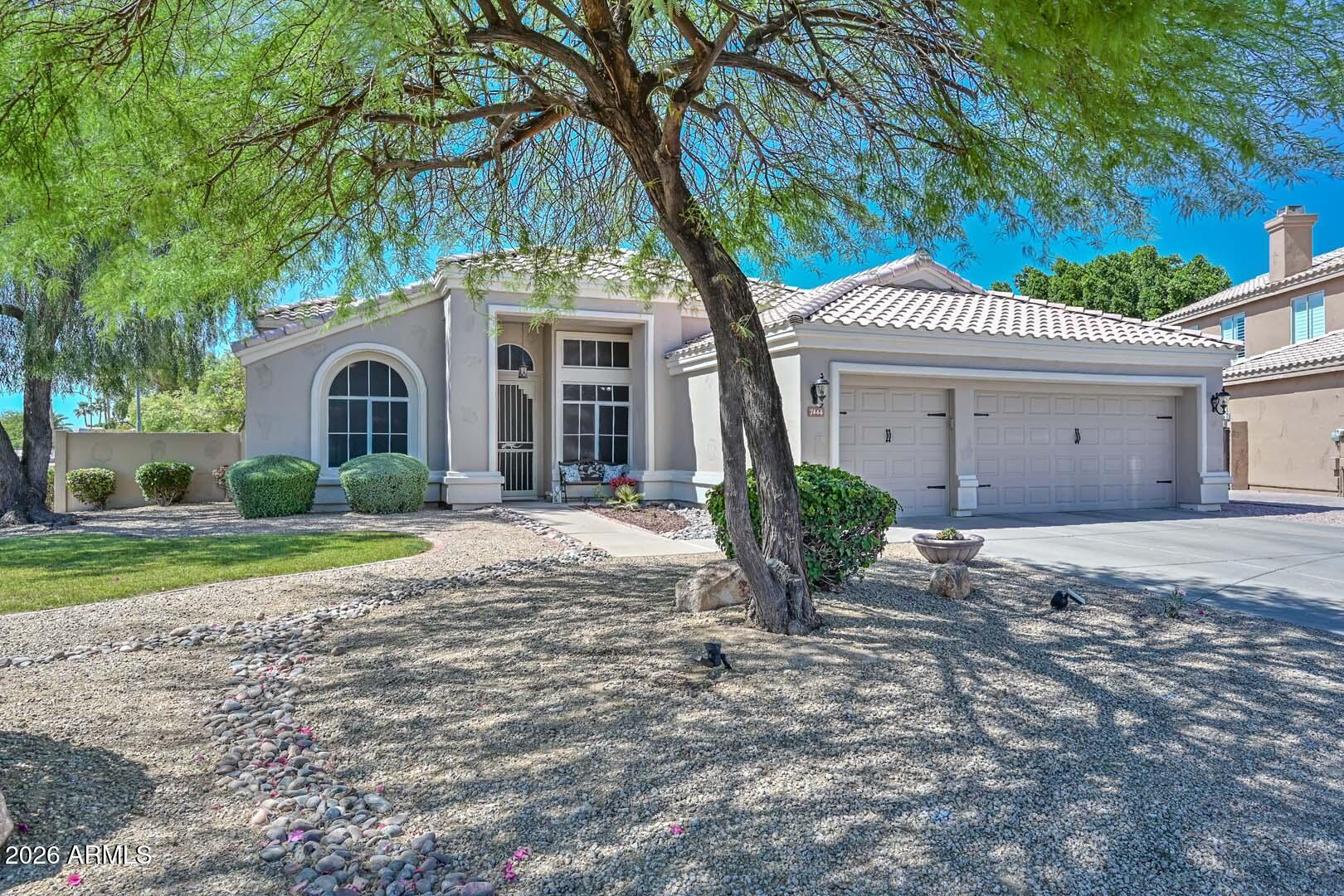 Beautiful 4 bed, 2 bath home located in a quiet cul-de-sac in the desirable Hillcrest neighborhood with A+ schools and convenient access to shopping and freeways. This home features an open, upgraded kitchen with beautiful cabinetry and a functional layout perfect for everyday living. Extensive 2025 upgrades include a new roof, new water heater, new garage doors and openers, new irrigation, new pool equipment, new microwave and new kitchen faucet. Exterior, backyard patio, and pool fence were freshly painted in 2025. Additional upgrades include new sunscreens (2023) and new carpet in (2023). Enjoy your private backyard oasis with a sparkling pool and rock waterfall. A 3 car garage offers ample storage and convince. Move-in ready with major systems already updated.