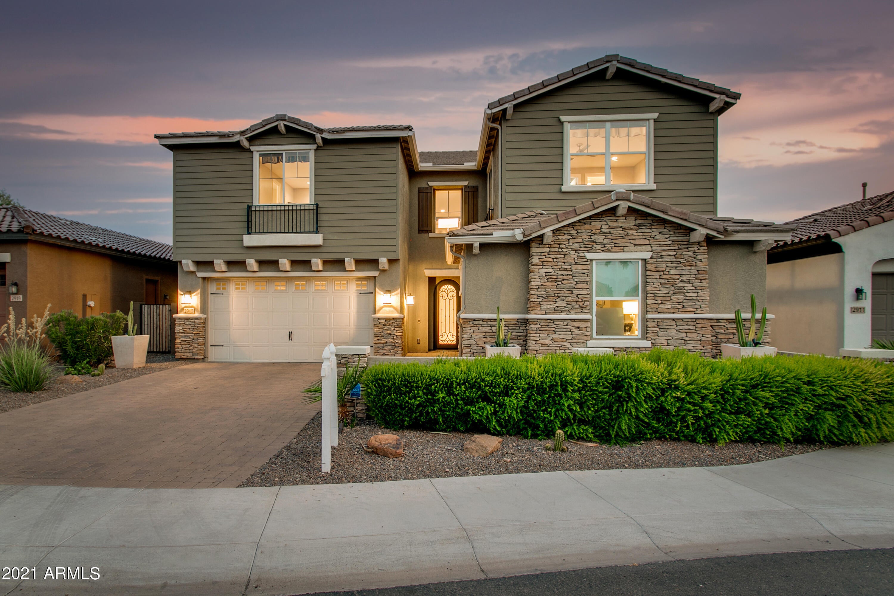 This beautiful CalAtlantic home was built as the model for the gated community of Madison Vistas.  Nestled between The Biltmore and Arcadia Lite,  this expansive two-story dream boasts all the quality finishes you would expect at every turn. The gourmet kitchen features beautiful top-tier appliances, custom cabinetry, and a stunning center island. The first floor includes a guest suite including a room, den and kitchenette. On the second floor, you'll find a spacious den/loft, master suite, and 3 more en-suite bedrooms. The backyard oasis is complete with a gorgeous pool with UV filtration, pergola and outdoor kitchen. To top this one off, there is a 3-car garage to safely store your cars and fun toys - Don't miss this one!