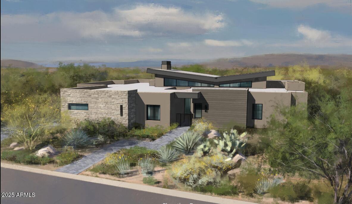 UNDER CONSTRUCTION. All selections for the home have been completed, including pool & landscape. Welcome to the pinnacle of sophistication and elegance in North Scottsdale. This single story home showcases the latest in cutting edge design, merging indoor and outdoor spaces with awe inspiring beauty and tranquility that only North Scottsdale has to offer. Spanning approximately 4,684 square feet of thoughtfully designed living space. This home is tailored for the most decerning tastes and includes three stunning bedrooms and four and a half luxurious bathrooms, a detached game room perfect for a pool party, game night or a space to watch your favorite movie.