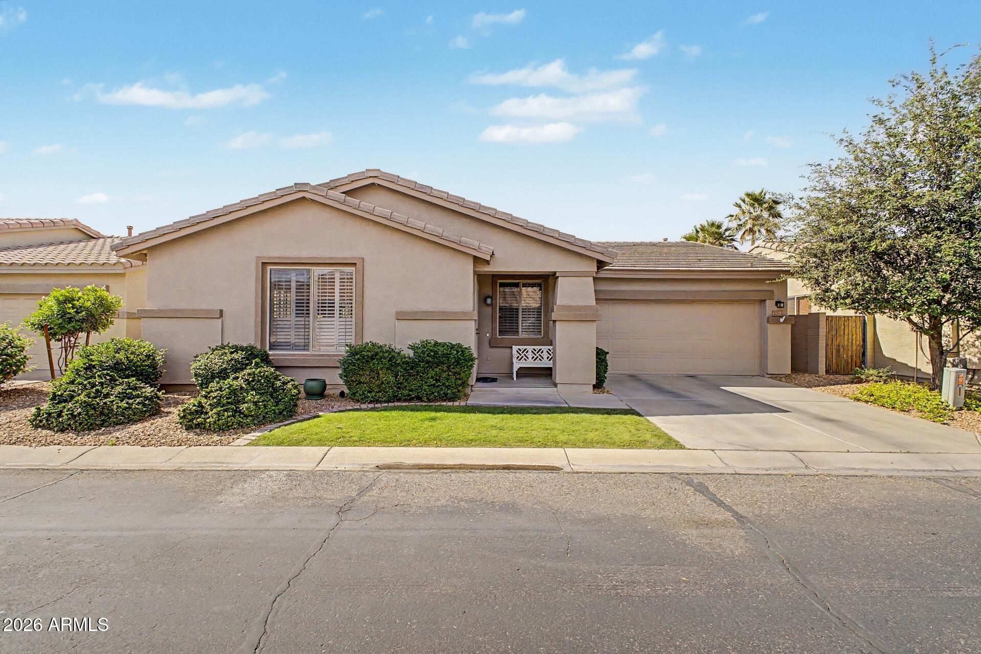 Impeccably maintained and move-in ready, this Riverstone at Superstition Springs gem is a rare find in one of Mesa's most desirable gated communities. The spacious den/office offers true versatility -- ideal as a home office, creative studio, or comfortable guest retreat. Inside, you'll find thoughtful details throughout, including crown molding, that give the home an elevated, custom feel. Step outside to a spacious and serene, private backyard -- a tranquil escape perfect for morning coffee or unwinding after a long day. The community's sparkling pool and gated security complete the lifestyle. Located near Power and Baseline in the Gilbert Unified School District, with quick access to shopping, dining, and the 202.