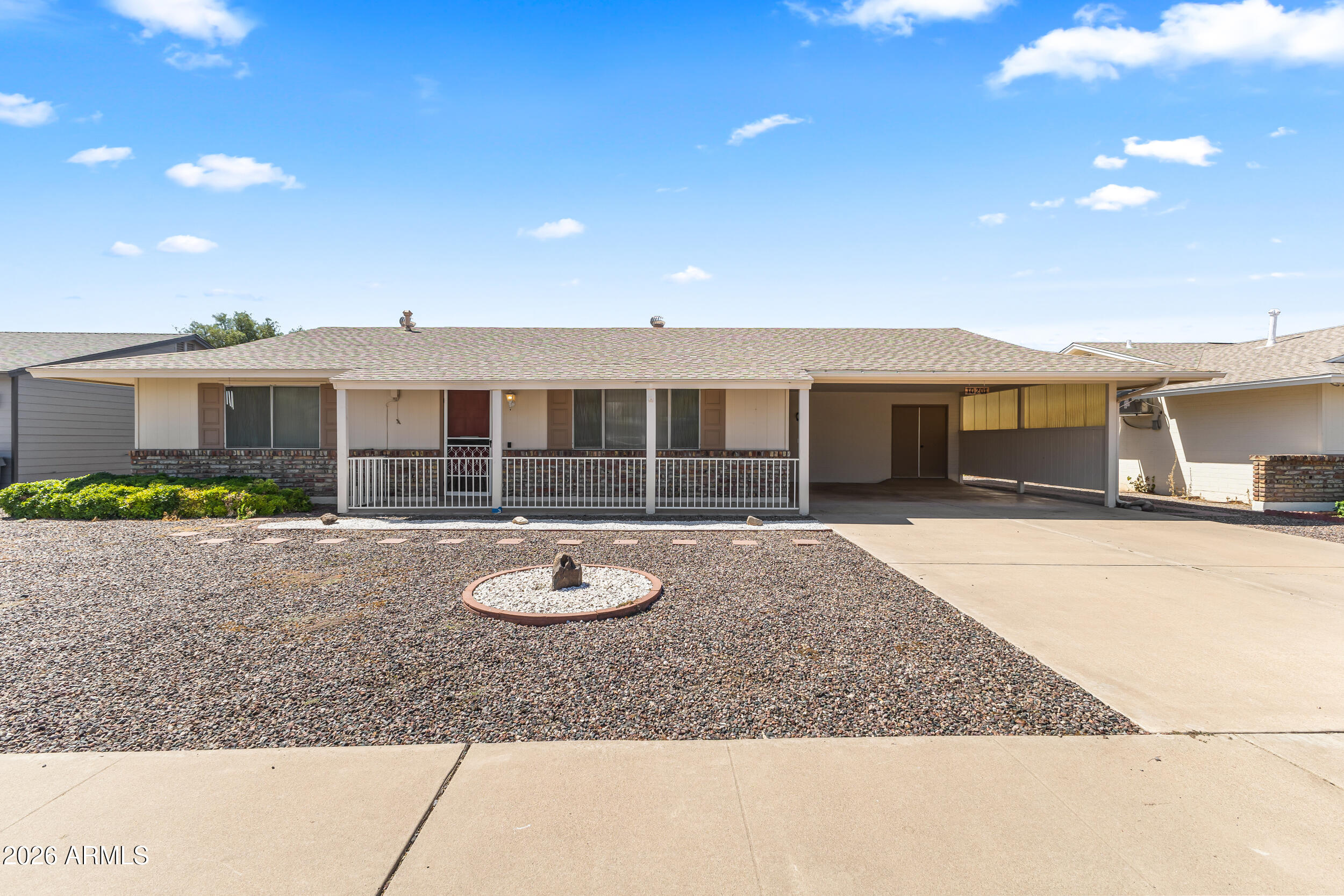 Welcome to your new home in the heart of Sun City! This beautifully maintained home offers comfort, convenience, and charm in one of Arizona's most sought-after active adult communities. Featuring a spacious layout with abundant natural light, this home has 2 bedrooms and 1 bathroom. 

Enjoy a bright and inviting living space, generously sized bedrooms, and a functional kitchen. Step outside to a low maintenance backyard with plenty of room to relax, garden, or enjoy Arizona's beautiful weather year-round.

Located near golf courses, recreation centers, shopping, dining, and community amenities, this home offers the perfect opportunity to enjoy the Sun City lifestyle.