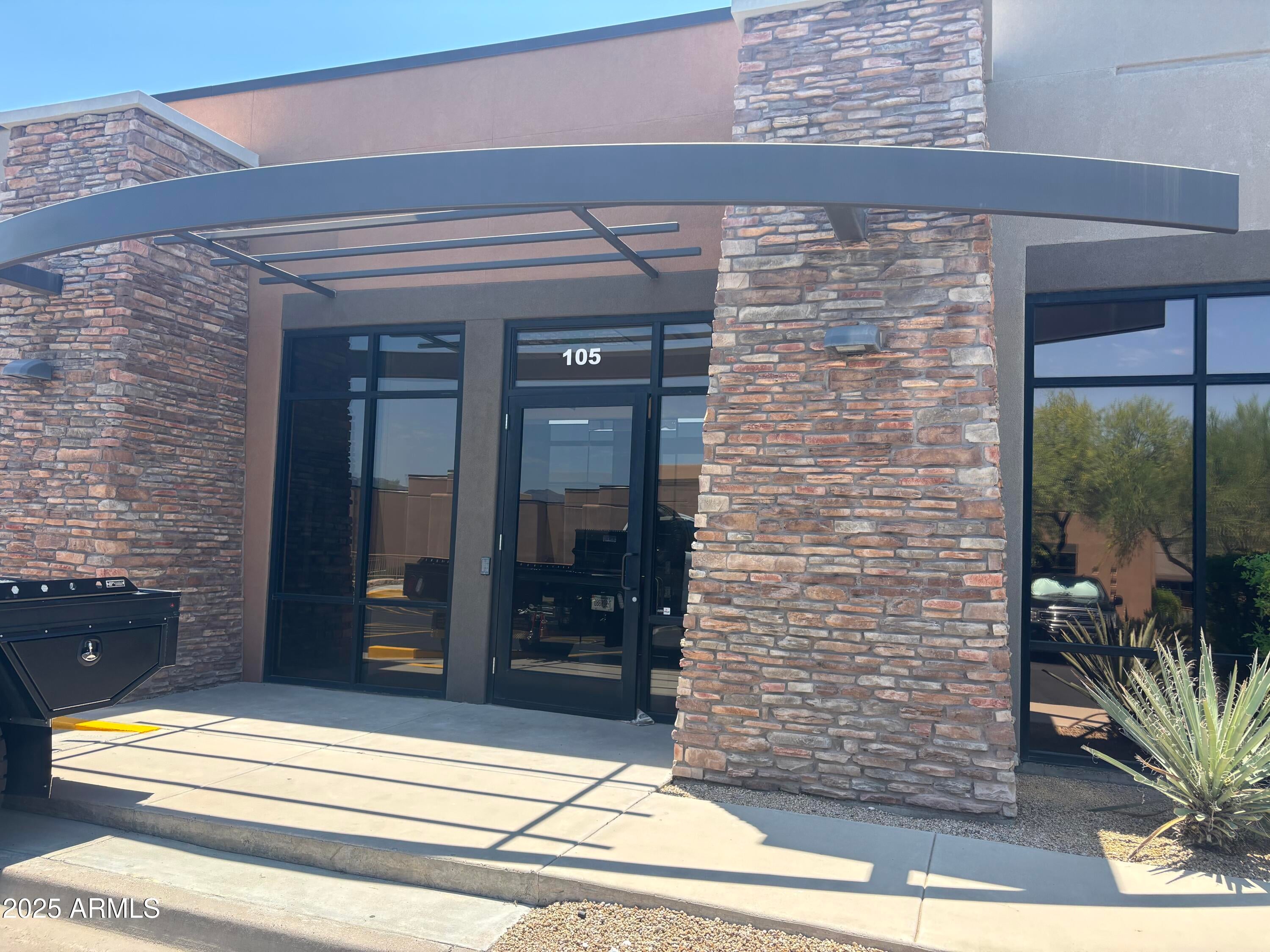 Immaculate North Scottsdale Office Condo with high-end finishes, 10 executive offices, 1 reception area, 2 break room/kitchen areas, Conference room, 2 utility closets, 1 server/IT room and two private bathrooms.  Alarm system and key pad entry for doors. 14  parking spaces (6 covered).  Furniture available by separate agreement.