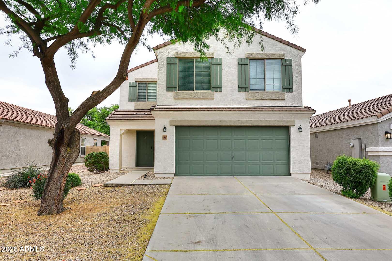 Welcome to this beautifully maintained 3-bd, 2.5-ba home featuring a desirable open-concept family floor plan perfect for everyday living and entertaining. The spacious eat-in kitchen offers plenty of room for gatherings and comes complete with a brand-new side-by-side refrigerator. This home has been updated with a new water heater installed in 2026, Adding peace of mind.  Step outside to a stunning backyard that includes a covered patio and a lush grassy area--ideal for relaxing, playing, or hosting guests. Enjoy easy-care landscaping in both the front and back yards, making maintenance a breeze. Situated on a premium N/S facing lot, this home offers optimal sun exposure and energy efficiency. A fantastic opportunity to own a move-in-ready home with a warranty good through 2026.