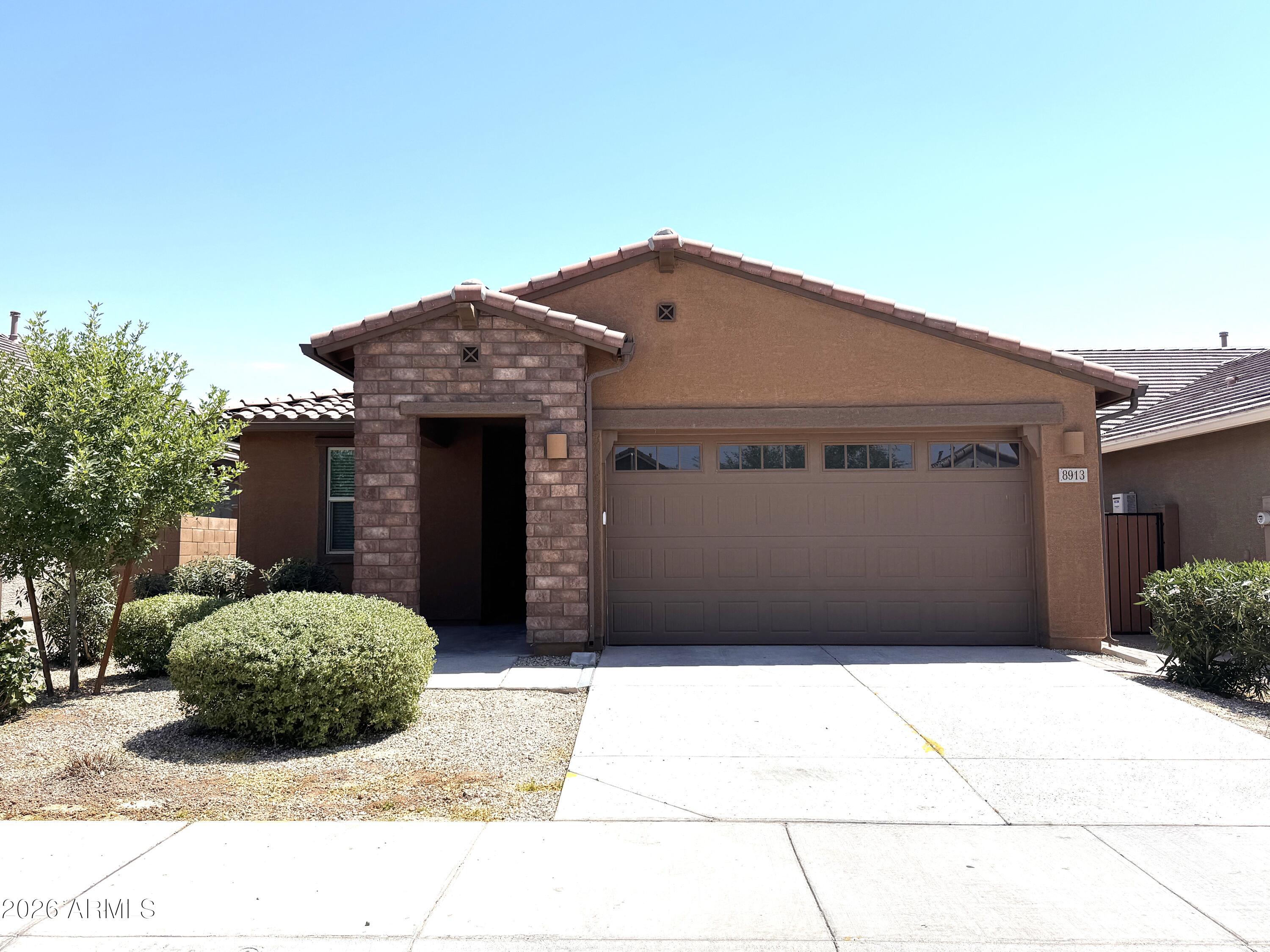 Single level 3 bedroom / 2 bathroom home located in a gated community near Westgate. This home has neutral tile floors in all areas except the bedrooms. The upgraded kitchen features stainless steel appliances including a gas stove, quartz counters, subway tile backsplash, a pantry and eat-in area. The home has a split floor plan and the primary bedroom/bathroom has a large walk-in shower. Enjoy access to the large community pool nearby. Great location close to Westgate and the 101