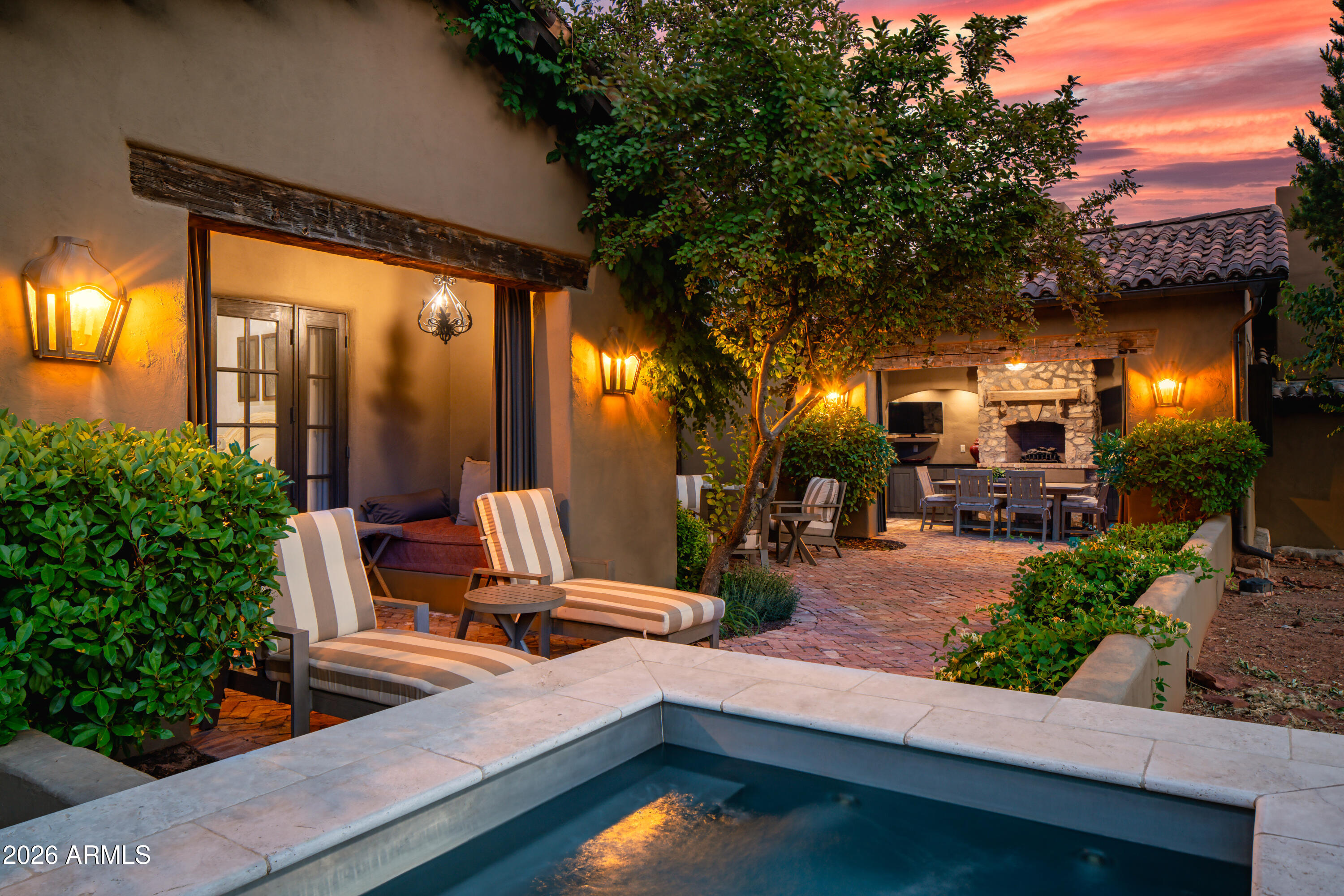 The Villas at Seven Canyons offer a distinctive residential opportunity to live on the Seven Canyons golf course in a lavishly appointed Villa. Live in luxury and enjoy all the amenities of arguably the most beautiful private golf club settings in the country. The new Owner will be immersed in thoughtfully appointed 3-bedroom 3.5 bath floorpan offering 2,600 square feet of luxurious indoor living naturally expanding to the beautiful outdoors. You will be mesmerized by the views of Sedona's iconic red rocks and the emerald green fairways of one of Tom Weiskopf's most beautiful course designs.
