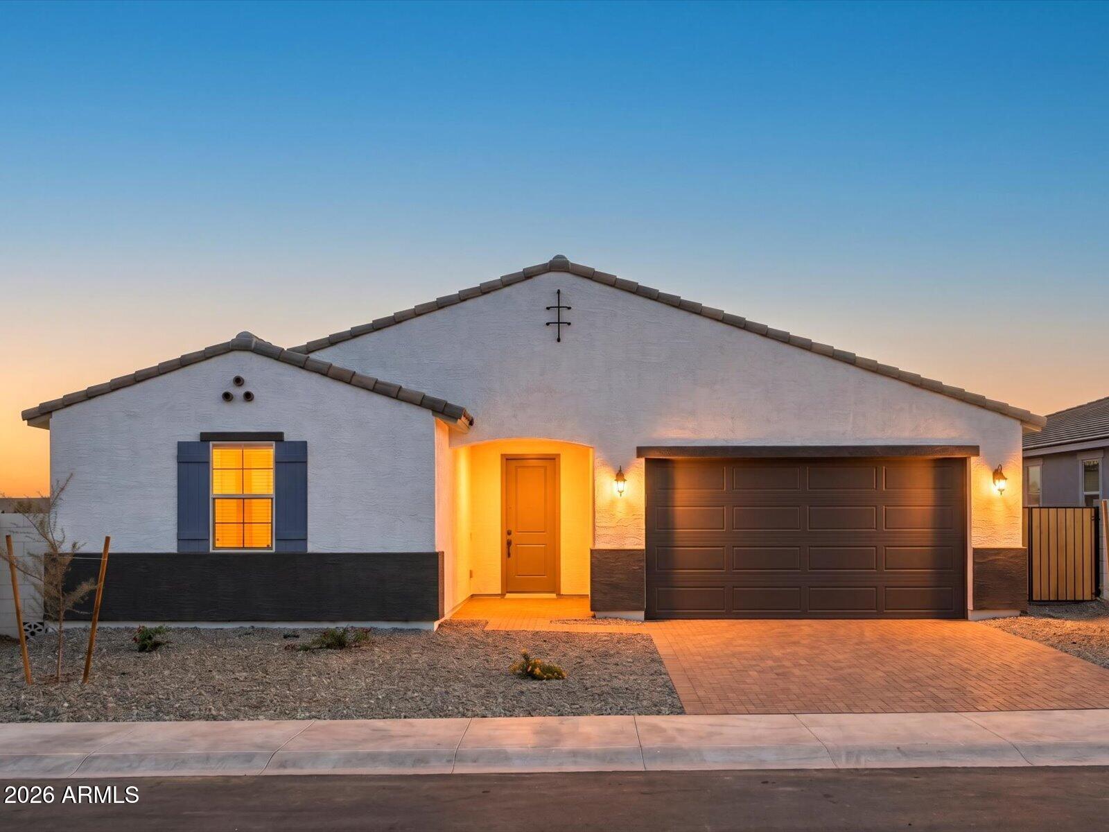 Discover the perfect blend of space, style, and convenience in this beautiful NEW Amber Plus floorplan, now updated with a revised design. This thoughtfully redesigned single-story home offers 4 bedrooms, 3 baths, 3-car Tandem garage. Enjoy outdoor living with a large covered back patio. This home has a GOURMET KITCHEN, harbor shaker snow-color cabinets, quartz kitchen counter, tile backsplash, wood-like tile floor, carpet in bedrooms! INCLUDED-washer, dryer, window blinds, refrigerator and MORE! Each of our homes is built with innovative, energy-efficient features designed to help you enjoy more savings, better health, real comfort and peace of mind.