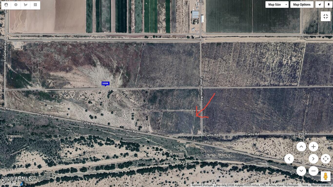 SELLER WILL CARRY!! 40+ acres of flat no longer used farm land. Electric poles are right on the property. No water but you can drill a well and once a few more people move in around the area, go in partners and make it a shared well to save $$$. The land is located on a paved road about 20 minutes south of Toltec Road off the I-10. The last couple of miles is a well maintained dirt road. There are working farms all around with canals with fish and other aquatic wildlife. Birds of all kinds all over. If you're searching for a piece of land that's not in the middle of nowhere but feels like it is, look no further. 
Tons of privacy here. That area is basically a giant playground in every direction as far as the eye can see.