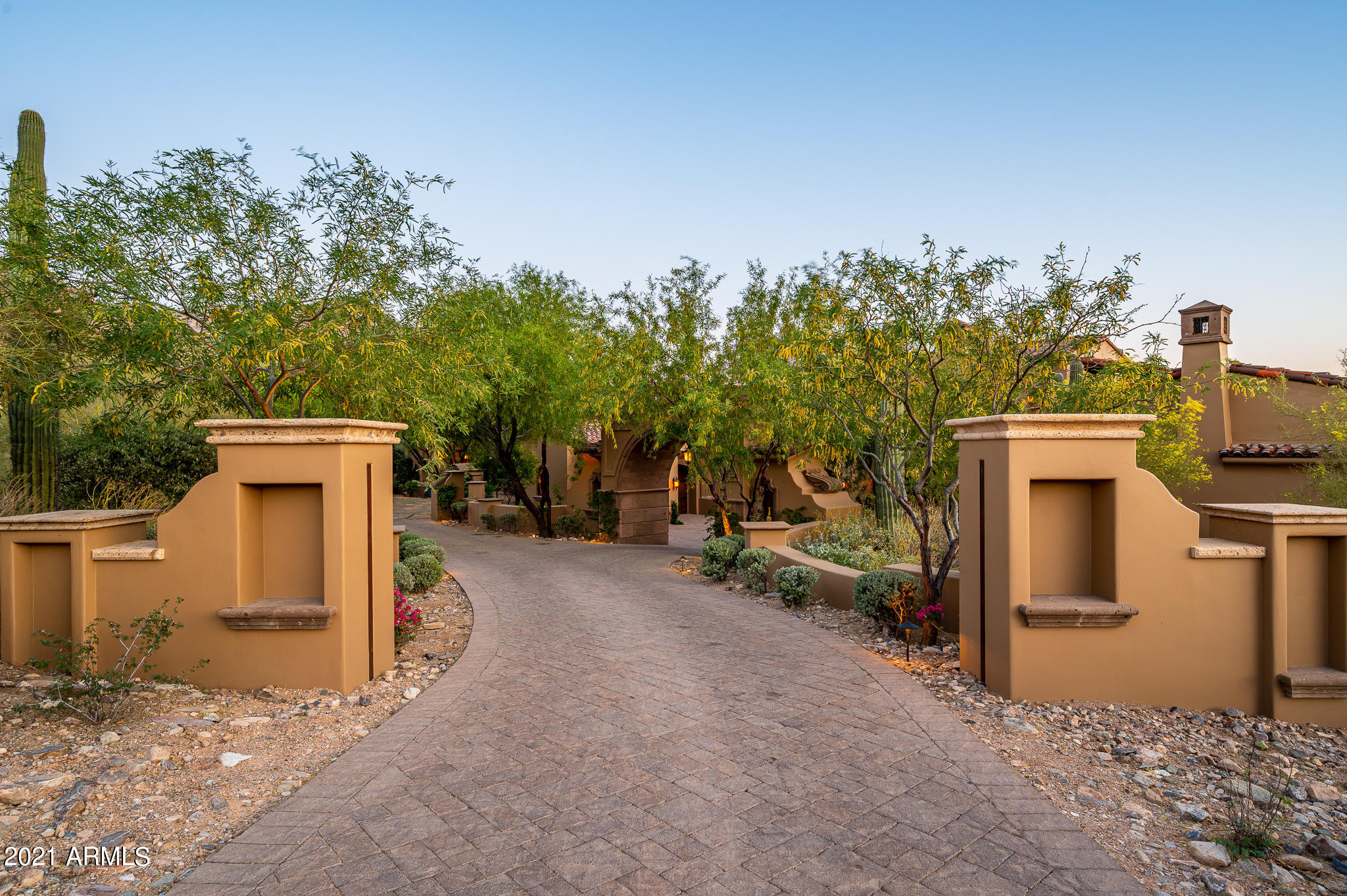 Supreme Luxury and Architectural appointments at the finest are on display throughout this ''One of a Kind'' Masterpiece Property. Located in the Upper Canyon of Silverleaf situated on one of the best elevated mountainside lots in the community provides unobstructed views of mountains, citylights and the splendor of the priceless ever changing Arizona sunsets. 14 custom fireplaces, 2 firepits, 2 spas, 4 water features, walnut floors, RYSSO Peters cabinets throughout, 7 car garage w/lift options for 2 bays making for a total of 9 cars. French European kitchen and so so so much more. Everything about this property is grand. The views are simply amazing from every room. Prepare to be humbled and overly impressed.