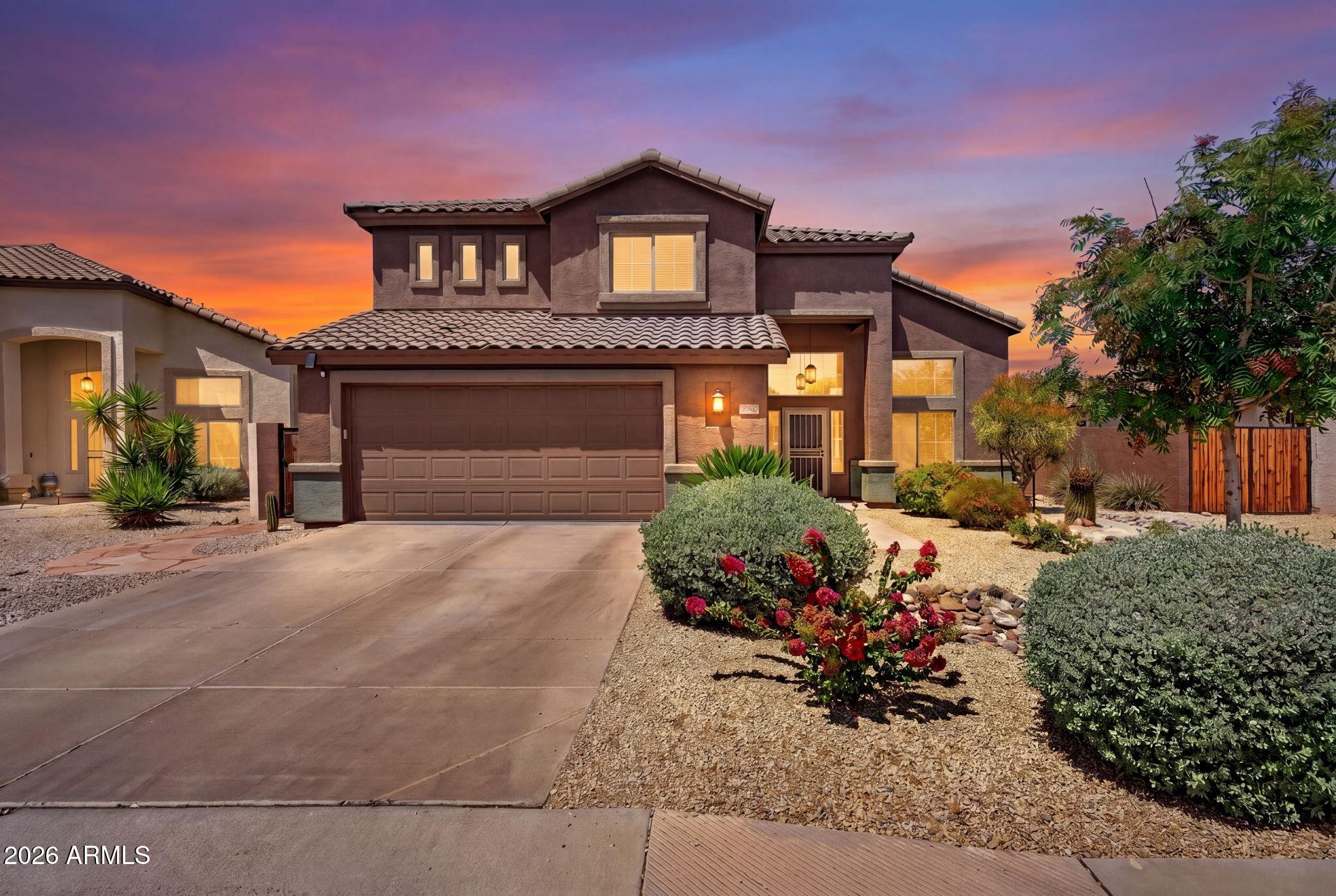 Sunrise over the Superstitions, afternoons by the pool and the ease of East Mesa living, this home offers a lifestyle everyone longs for, especially with access to Gilbert schools and priced under $550K! 

Major upgrades include two newer AC units (2025 & 2023), owned solar that will be paid off by the seller at closing, a new pool pump and filter, plus a newer smart irrigation system and water softener, adding comfort, efficiency and peace of mind.
Inside, the layout is both functional and inviting, featuring a great room and separate family room that provides flexible space for everyday living and entertaining. 

The spacious kitchen with a breakfast nook sits at the center of the home, offering generous cabinetry, ample counter space, stainless steel appliances and a gas stove ideal for both daily routines and hosting. 

The floor plan offers versatility, including a full bathroom downstairs and a guest bedroom with its own private deck and French doors, perfect for visitors, a home office, or multigenerational living. Upstairs, the primary suite serves as a comfortable retreat, complete with an additional bonus space well-suited for an office, nursery, or sitting area. The backyard is set up for Arizona living, featuring a pool, above-ground spa, fire pit, pergola and covered patio along with space to relax or entertain! 

Conveniently located near everything Mesa and Gilbert have to offer with easy access to the 202 and 60. This home combines space, practicality and location, it won't last long!