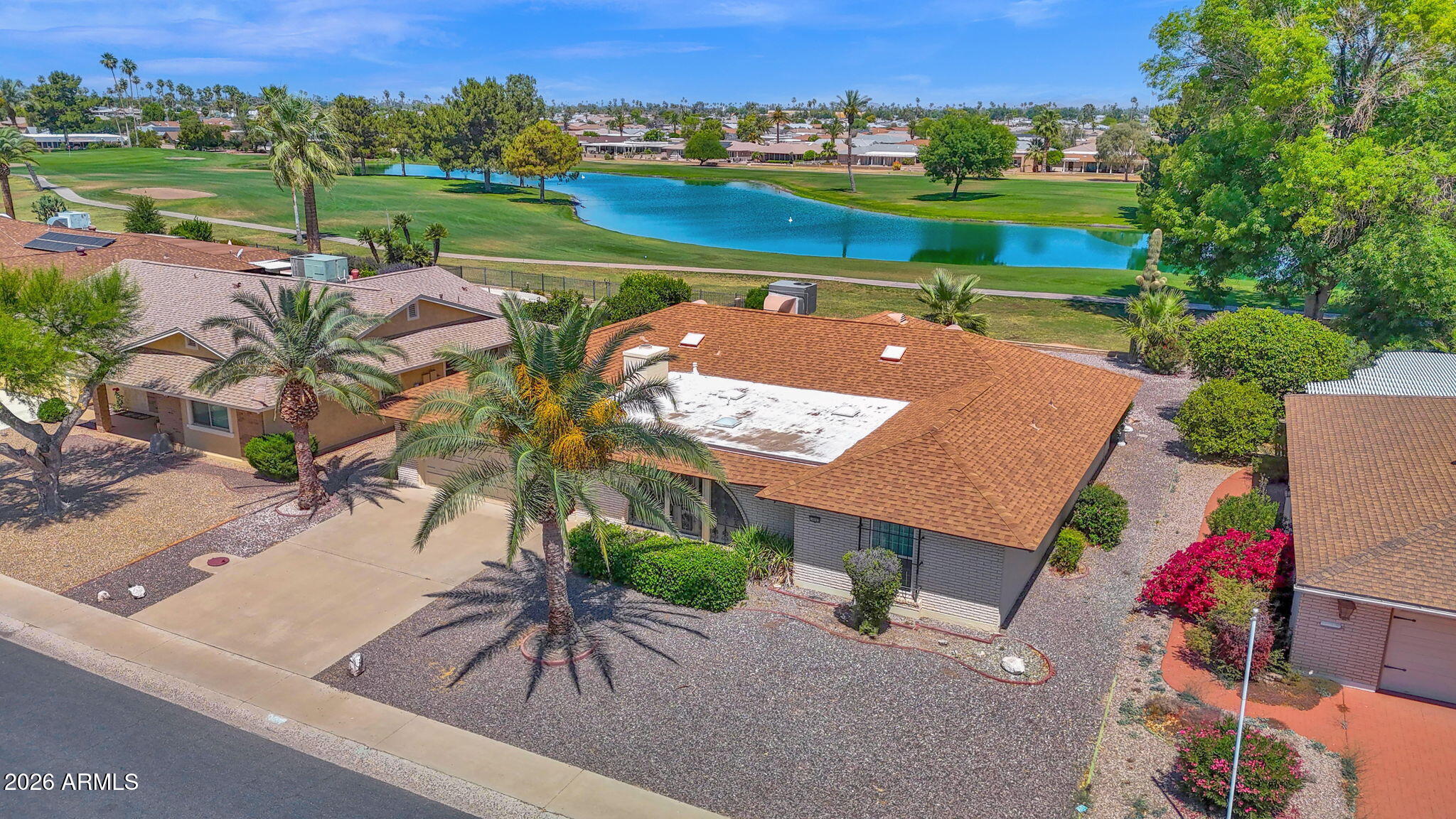 Premier golf course lot with amazing views on the 14th hole at Palmbrook Golf Course.
This home is approximately 2,405 square feet and features three bedrooms, two bathrooms, and a front room addition. While the interior is clean original condition and ready for a personal makeover. The property has received several recent functional updates, including a new HVAC system in 2022 and a hot water heater in 2017. This is a perfect opportunity to enjoy golf course living in a prime location.