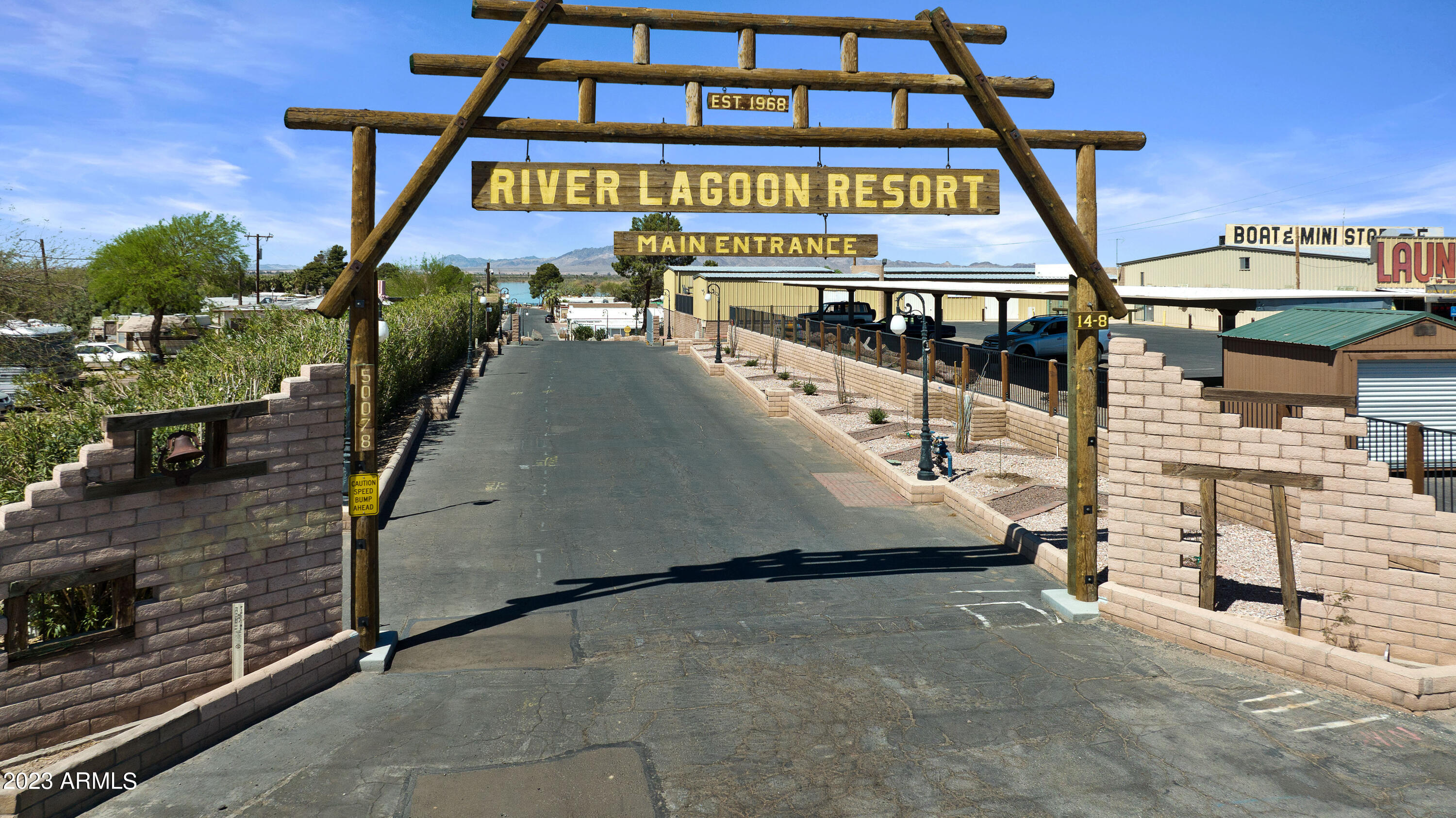 The River Lagoon Resort is a rare mixed-use mobile home park opportunity located on the Colorado River in Arizona! This property features a mobile home and RV park, convenience store and laundromat, self-storage, a ±12,585 sf flex building, a boat launch to the Colorado River, and additional land to expand. Located off exit 1 on the I-10 in Arizona, this is a popular recreation destination. The value-add probate sale is subject to court approval.