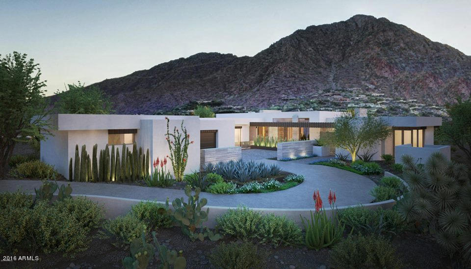 MAJOR, MAJOR Price Reduction!!  Buyer must close by Nov. 30 2016. Pricing now at builder cost for immediate sale!  A sensational estate is currently being crafted by Bedbrock Developers.  Set for completion March of 2017,  this estate will bring together some of finest in home finishing in a location unmatched in Paradise Valley.  Designed by renowned Architect CP Drewett, this home brings together a mid-century modern concept with a clean, elegant, sophisticated style.  This estate, nestled on one of Mummy Mountain’s premier home sites will offer unparalleled 360 views of the camelback mountain along with city skyline of dtwn Phx.  Stunning infinity edge pool, lush landscaping and the tranquility of Paradise Valley.