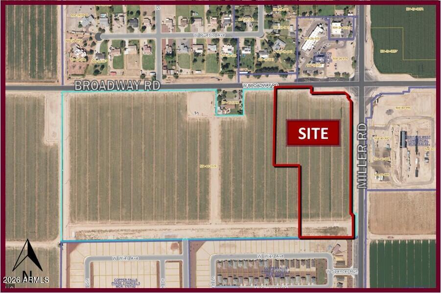 Highly desired commercial corner across from the new Fry's Marketplace. *  Located in the Arizona Opportunity Zone. * Buckeye has been the fastest growing city for the past decade with a current population of  120,000. Visit growbuckeye for population and demographics.