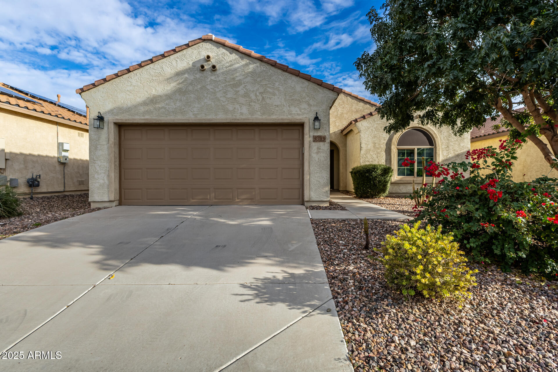 Freshly painted interior...One of Anthem's favorite floor plans, and for a good reason this Senita Model is open and inviting, ready for your comfort and entertainment needs.  With tile in all the right places, the original owners have taken fantastic care of this split floorplan with 3 bedrooms & 2 full bathrooms.  The primary suite is a private retreat with a walk-in shower, spacious soaking tub, a large walk-in closet, & double sink.  Backyard has a covered patio that has been extended with pavers allowing plenty of space to bring the gathering outside.  Anthem Merrill Ranch offers many amenities like the Anthem Grill, Poston Butte Golf Course, Rec Center, community pool and water park to name a few.  This is a lifestyle. Come take a look and see if it's right for yo