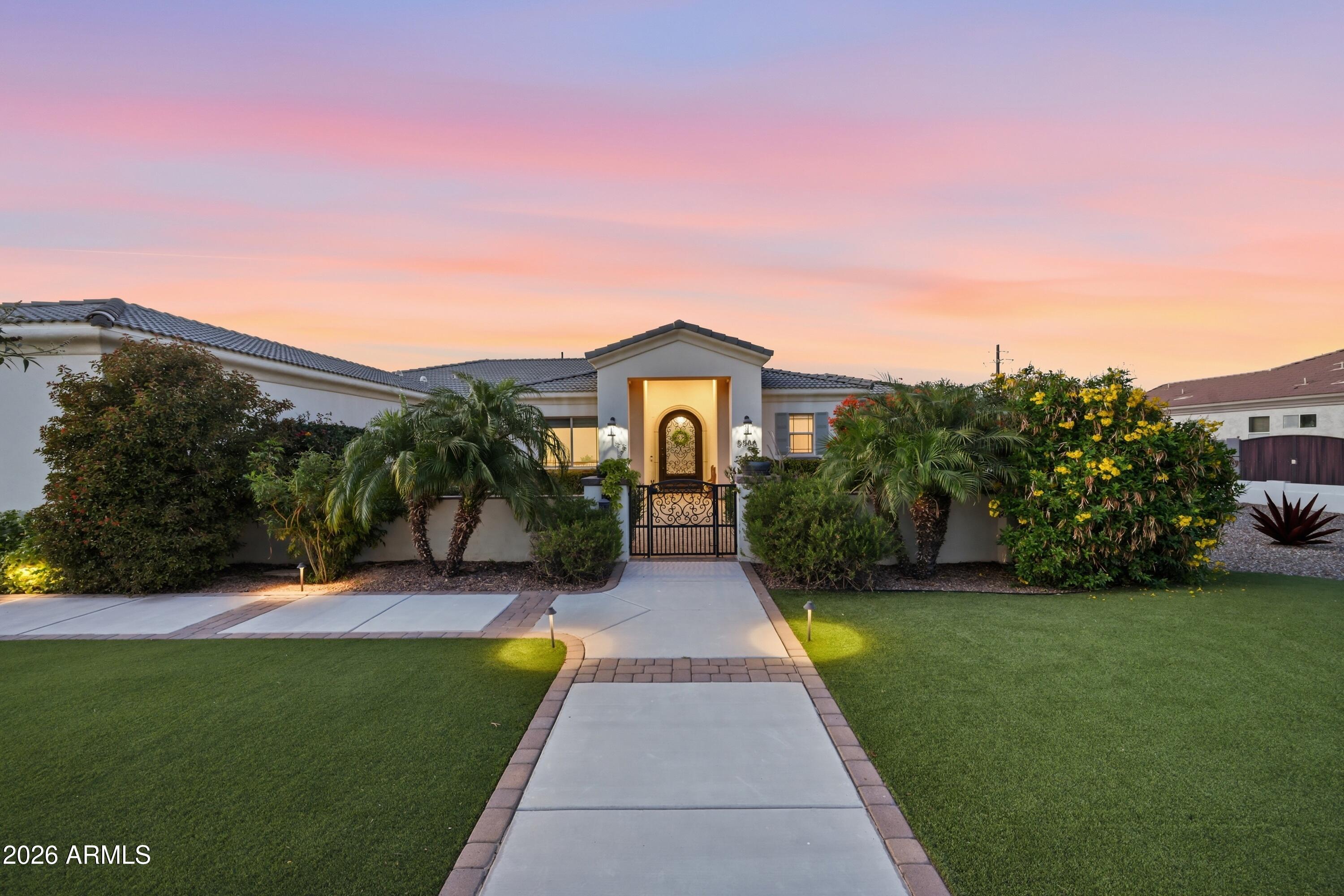 If you've been waiting for space, privacy, and quality construction, wait no longer.. you just found it. This custom home in Creekside Estates sits on a 1.1-acre lot, giving you the freedom to create your ideal backyard oasis pool, shop, guest house, RV garage, or space for all your toys. Built in 2016 with 2x6 framing, foam insulation, and synthetic stucco, it offers superior efficiency and long-term durability. Inside features 3 bedrooms, 2.5 bathrooms, and a high-end kitchen with Thermador appliances and custom cabinetry throughout. The living space includes an attached workshop with its own HVAC & insulated garage  door! It's got a private bathroom which offers potential for a casita, business, gym, or flex space. This is a rare combination of land, quality, and flexibility.  HURRY! KITCHEN UPGRADES
" Custom gourmet kitchen w/ walk in pantry
" Oversized leathered granite island
" Alder cabinetry with oversized 54"x14" uppers
" Warming drawer
" Double ovens with rotisserie
" Thermador Professional Appliances
" Pot filler
" 48" 6 burner w/ griddle cooktop
" Porcelain farm sink, & vegetable sink in island

CONSTRUCTION
" 8' solid core doors
" 10' & 12' ceilings
" Roof underlayment constructed with double tar paper
" 2x6 Construction
" 400 Amp electric service
" Foam insulation throughout house, including garage and workshop
" Interior walls insulated for sound
" Synthetic Stucco
" Tankless water heater
" Whole-house water filtration system
" Central Vac System
" Professional misting system for patio
" Solid iron front door
" 12' back sliding door

BUILT INS
" Custom built ins (dining room & family room)
" Murphy bed

GARAGE
" Oversized 3 bay garage
" Built in cabinetry
" Fully insulated
" 220 Volt for electric car
" 2 RV gates
" Parking for 14+ cars

SHOP
" 700 Sq Ft Wood-working shop with air conditioning and heat
" Half bath
" 200 Amp electrical service for shop
" Utility/Storage room