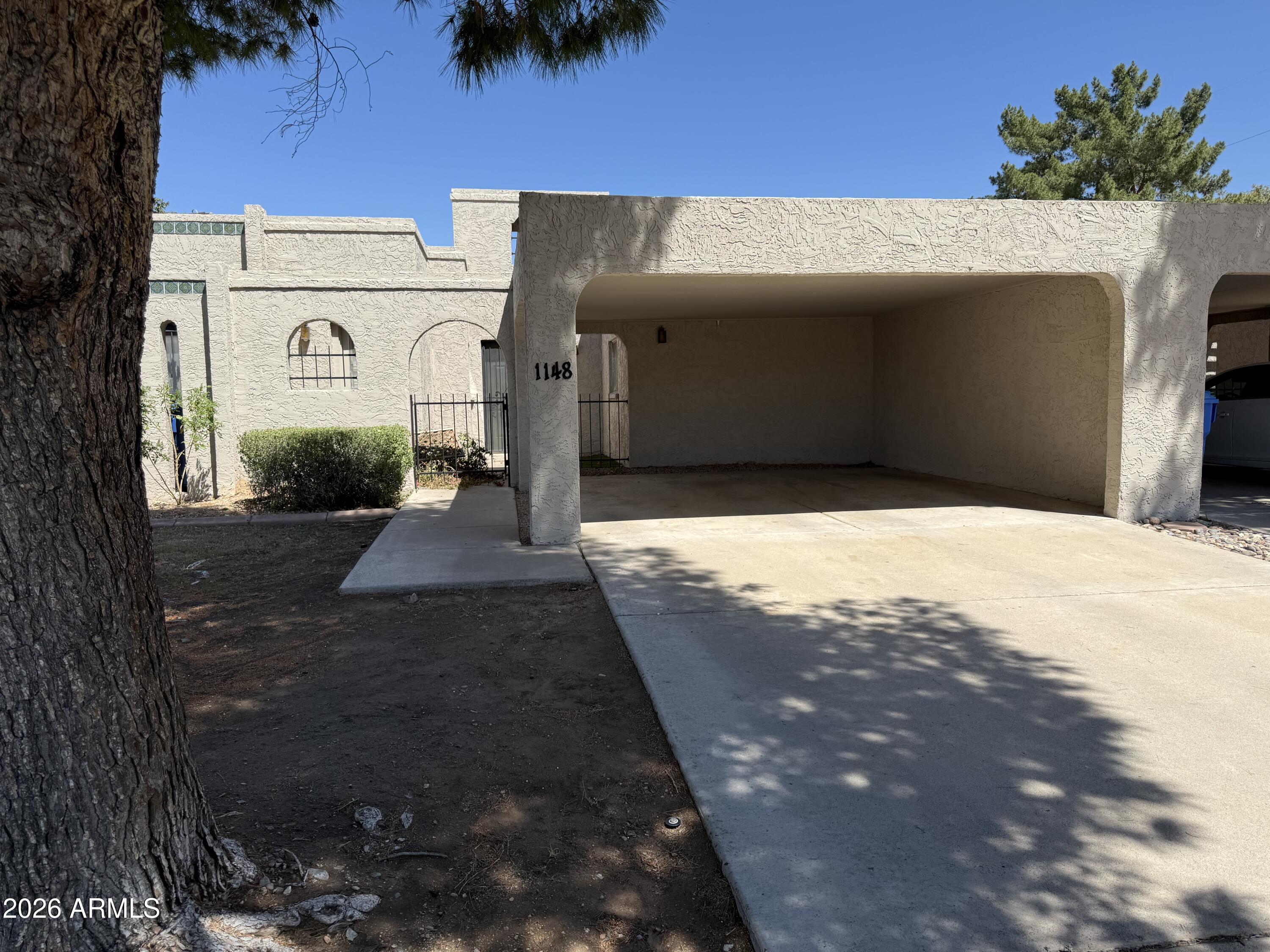 Three bedroom/2 bathroom townhome in Tapitio Cove. Home features a private front courtyard and covered patio in the back yard which opens up to greenbelt for access to walking trails, community pool.   HOA maintains front yard and pool area so very low maintenance home.  Come take a look.