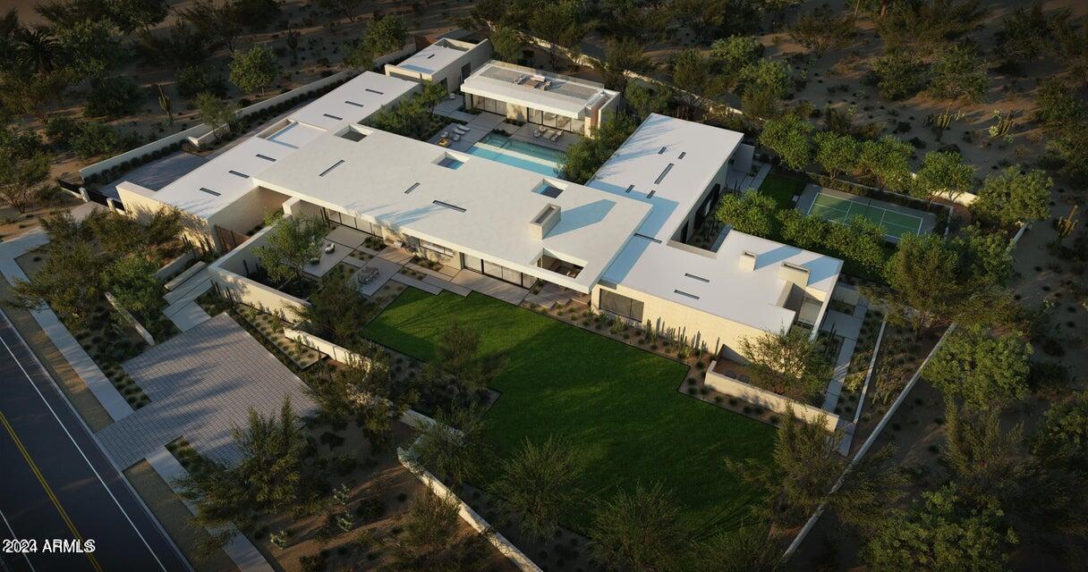 Shovel ready project with permitted plans for an exquisite 14,000 square foot contemporary home designed by Biegner-Murff Architects.  Purchase price includes 2.25 acre lot, plans and approved permit.  The pad is set with some retaining walls and other improvements complete.  The property to be sold in its present condition.