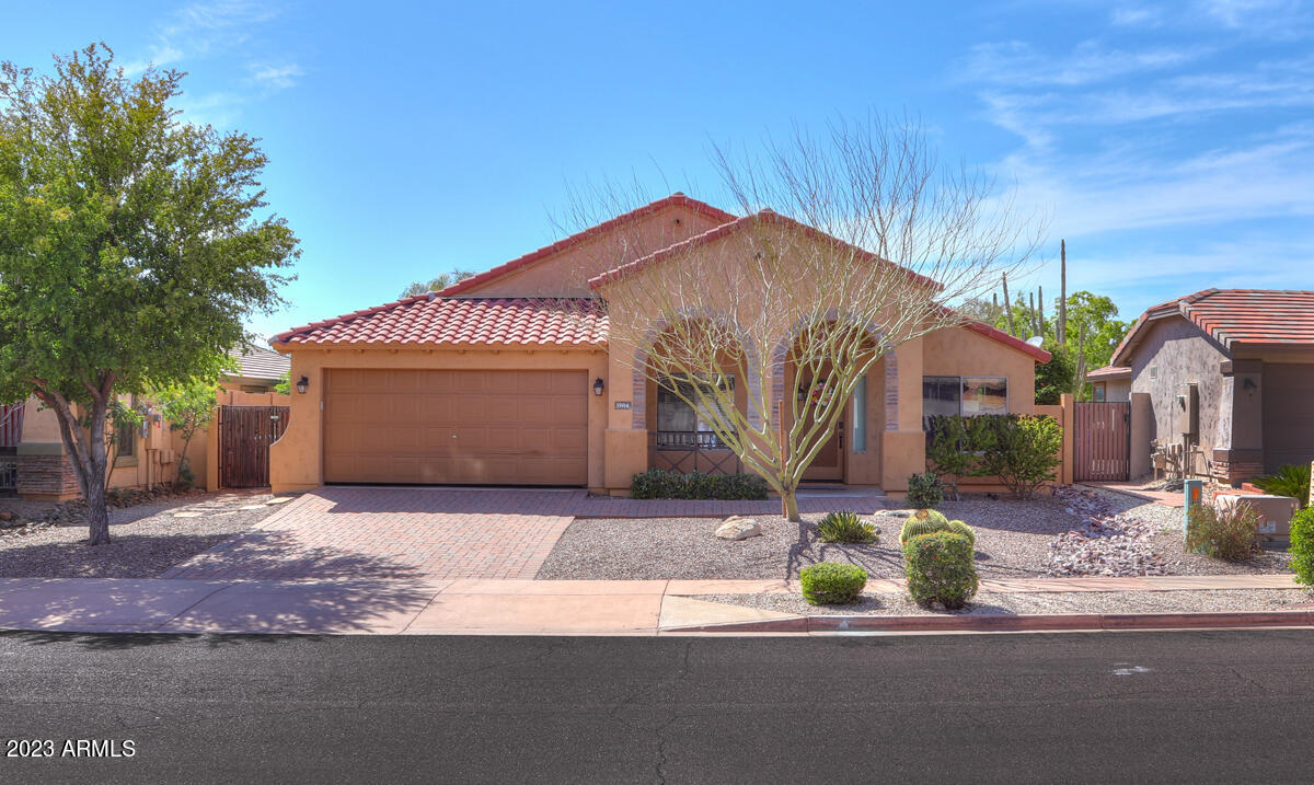 This beautifully appointed FULLY FURNISHED Pool Home has everything you need on a Private Desert view lot. You will love the resort like backyard with BBQ, Fire Pit, Private Pool, Sonoran Desert View and privacy. This Home is very close to many Employers including 7 Minutes to TSMC  and HonorHealth. Enjoy the beautiful Sunsets, Oasis pool, waterfall feature, outdoor dining table, and Fire Pit seating area.  Large fully stocked custom Kitchen for all your cooking needs. The Dining room features Artwork, a designer dining table with Seating for 8 with all the silverware and settings. The Owners suite features a Jetted tub, Ensuite restroom and walk-in closet.