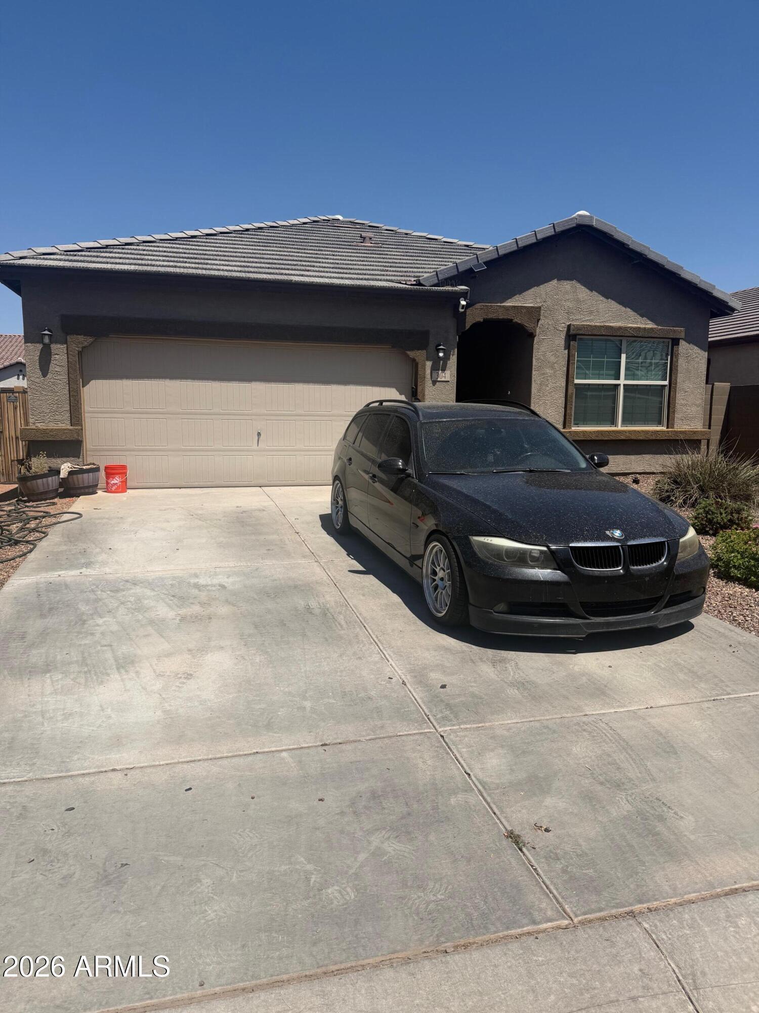 Great opportunity! Minor cosmetic repairs needed (Baseboards). Excellent 4 bedroom, 3 bath floor plan. 2019 Build. Home features great room concept, large kitchen with espresso cabinets, granite counters and stainless appliances. Bedroom 2 and 3 have a Jack and Jill bathroom. Home has newer vinyl flooring. Backyard is finished with extended patio and desert landscaping.