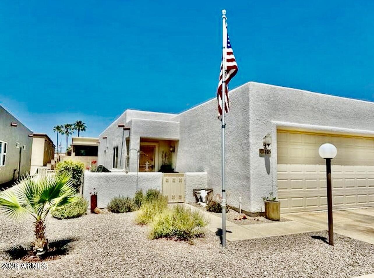Welcome to resort-style living in this active and friendly 55+ community! The monthly resort fee includes PROPERTY TAXES plus an incredible array of amenities including trash service, pickleball courts, fitness center, sparkling pool, clubhouse activities, library, community potlucks, dog park, EV charging stations, and so much more.
This charming 2-bedroom, 2-bath home features tile flooring throughout, security doors, newer appliances, newer water heater, and an owned water softener. Enjoy low-maintenance living with comfort, convenience, and endless opportunities to stay active and social. Don't miss out on this wonderful opportunity to own in one of the area's most welcoming communities! LOVE WHERE YOU LIVE!!