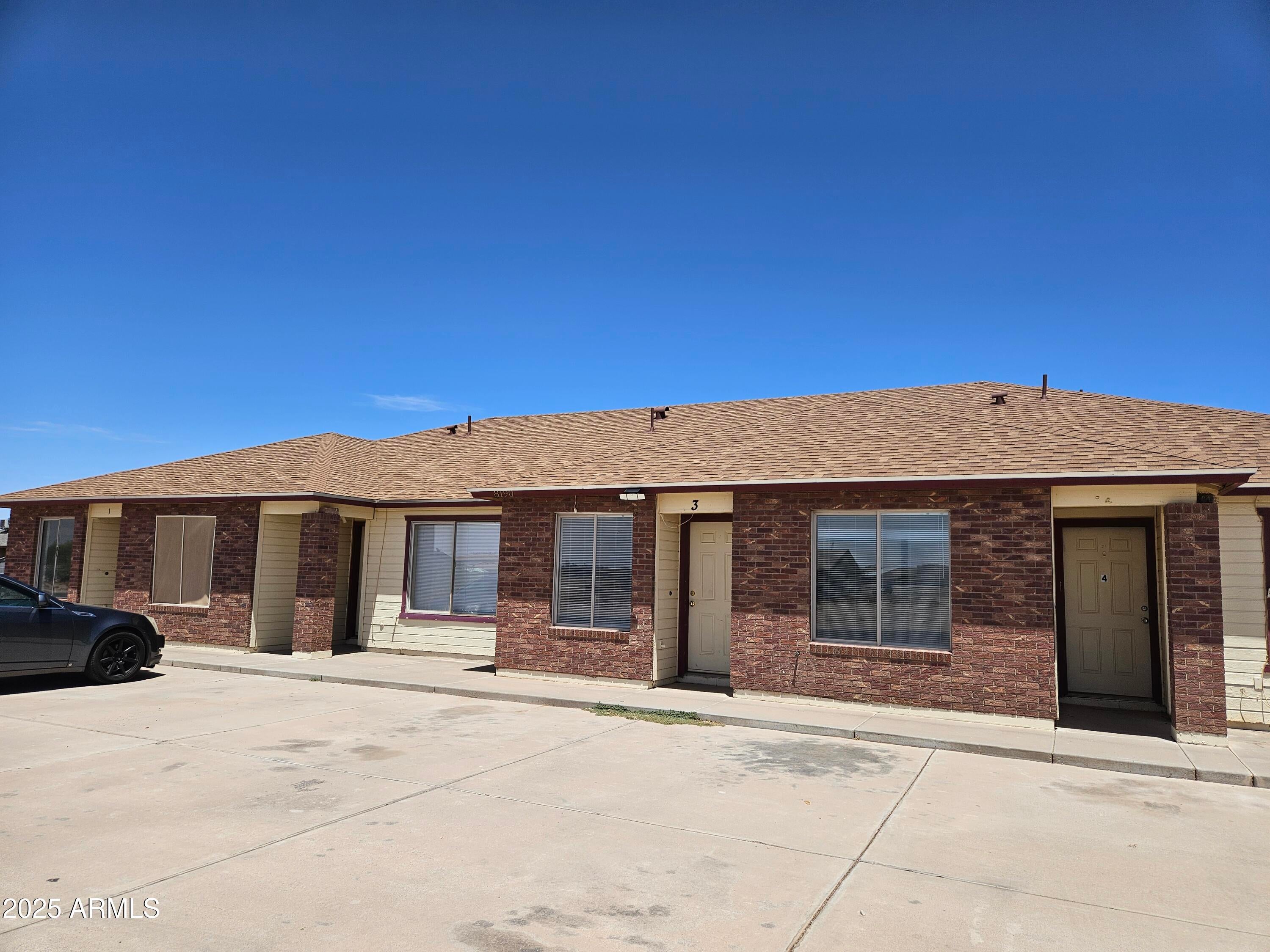 Nice 4 plex -Each unit is a 2 Bedroom 2 bath unit, with Washer /Dryer Hookups inside, tile throughout. Chain Link fenced Back yards for each unit with its own backdoor to the yards. New roof installed January 2025.
