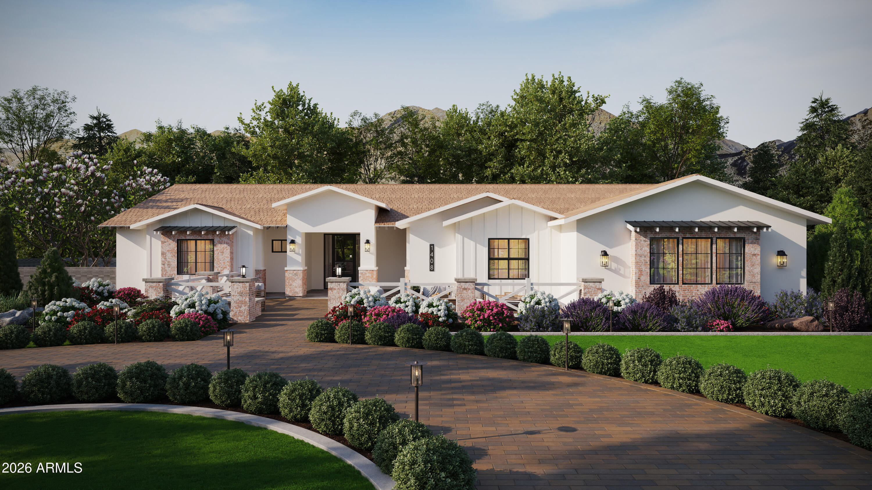 BRAND NEW CUSTOM Construction in an incredible location! NO HOA - Modern Farmhouse on 1.25 acres w/ Horse Privileges and STUNNING VIEWS! 4 Car Side Entry Garage, Guest Living w/ Separate Entry and FIREPLACE ACCENT WALL. Gourmet Kitchen with high-end Cabinets w/ 42'' uppers, White Quartz Countertops, WOLF appliances & Wood Plank tile Floors. Stunning Master Bathroom w/ Freestanding Soaking Tub, BEACH Entry Glass Shower & Beautiful Double Vanities. Exceptional Energy Efficient - boasting Spray Foam Insulation, Premium AC units & High-end Windows. Superior Construction and Craftmanship: Premium Roofing System, Premium Synthetic Stucco & more! ESTIMATED COMPLETION in Sept/Oct.