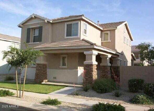 Welcome to this remodeled home with 4 BEDROOMS AND A LOFT just steps from the park, playground and community pool. Very convenient location with easy access to the 202 and close to everything Gilbert has to offer. This home comes with brand new luxury vinyl plank flooring, new stainless-steel appliances, new carpet and new paint throughout the house. The floorplan features an open kitchen with 42'' maple cabinets, a spacious living area and a versatile loft--perfect for a home office, playroom, or media space. The low maintenance backyard looks great with new artificial turf. Desirable North/South exposure. This property will also work well as investment property. The taxes are only $1,551 per year!