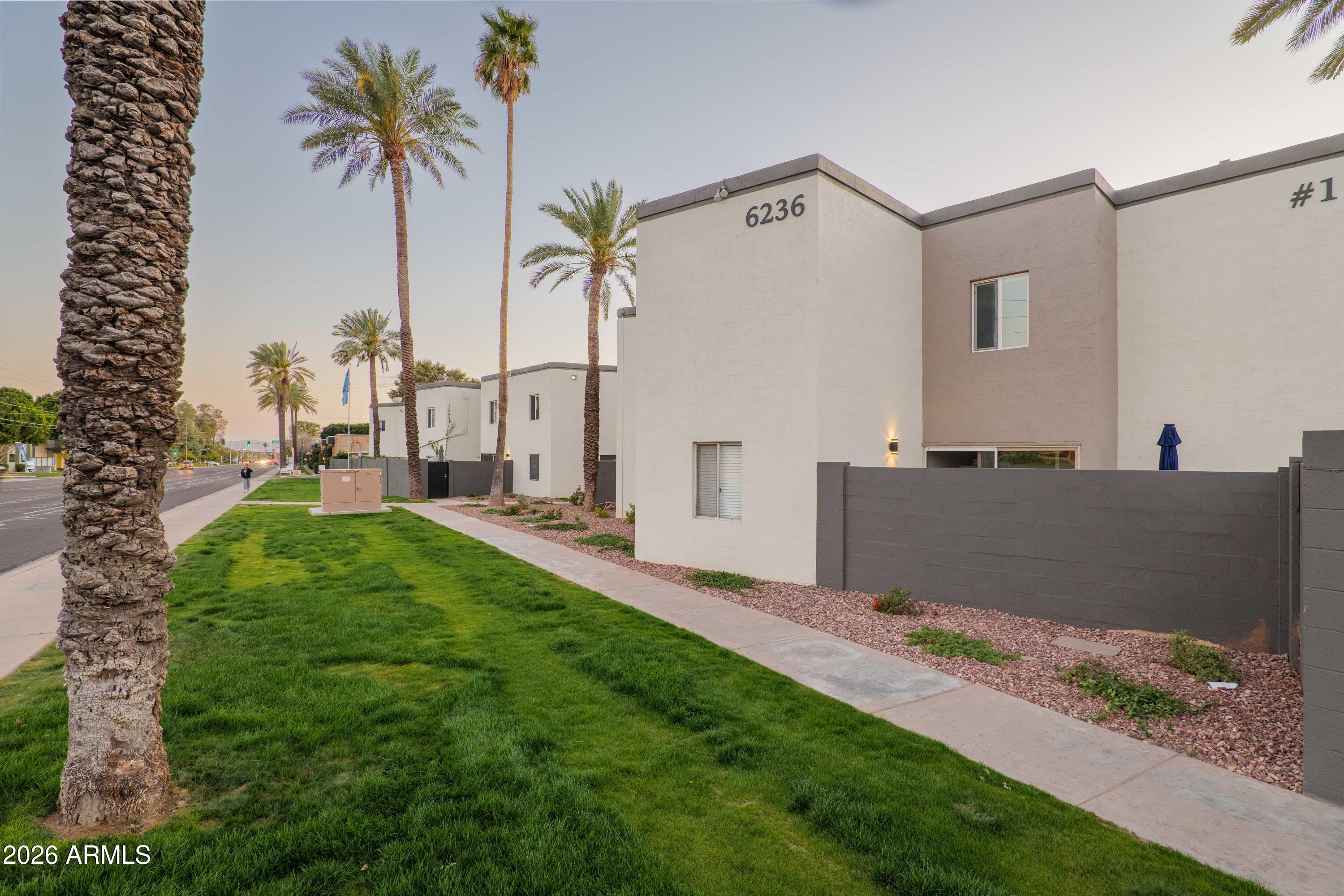 Own a piece of Phoenix history! A Midcentury Condo designed by Bennie Gonzalez, understudy of  Frank Lloyd Wright. 

This charming one bedroom condo has been upgraded to provide more storage. Kitchen has upgraded appliances, open concept layout and lovely natural light. Large bedroom with mirrored sliding doors to closet.  

East facing yard has the potential for a garden and outdoor seating.  ALL utilities are included in the HOA except electricity. HOA is pet friendly. Don't miss out on the opportunity to live in this beautiful neighborhood. 

Great location!  Highly walkable! Close to Otro Café, Richardson's, Healthy Habit, Linger Longer Lounge,  Bad Jimmy's and so much more. Easy access to the 51 and downtown.