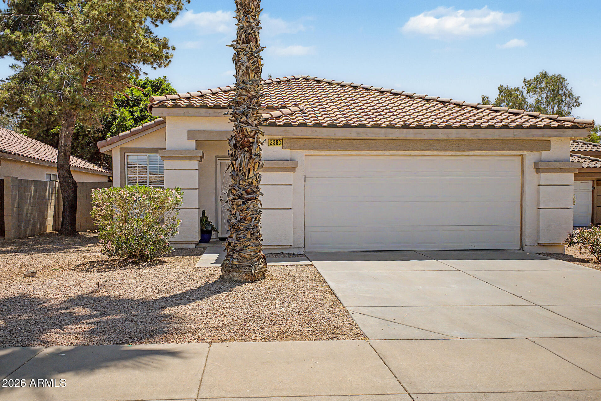 Remodeled 4-bedroom, 2-bathroom home on a cul-de-sac lot. This property has been updated from top to bottom with a clean, cohesive aesthetic that's ready for your vision! The open floor plan features new LVP flooring throughout, vaulted ceilings, and new fixtures.
The kitchen is equipped with new quartz countertops, new stainless steel appliances, and a custom walk-in pantry that boasts ample storage. Both bathrooms and the pantry feature matching quartz countertops.
Additional upgrades include an epoxy-finished garage floor with built-in storage cabinetry. The yard features mature trees and generous space to create your dream!
Community parks are steps from the home, which is also located within minutes of Loop 202, San Tan Village, Costco, Mountainside Fitness, and so much more!