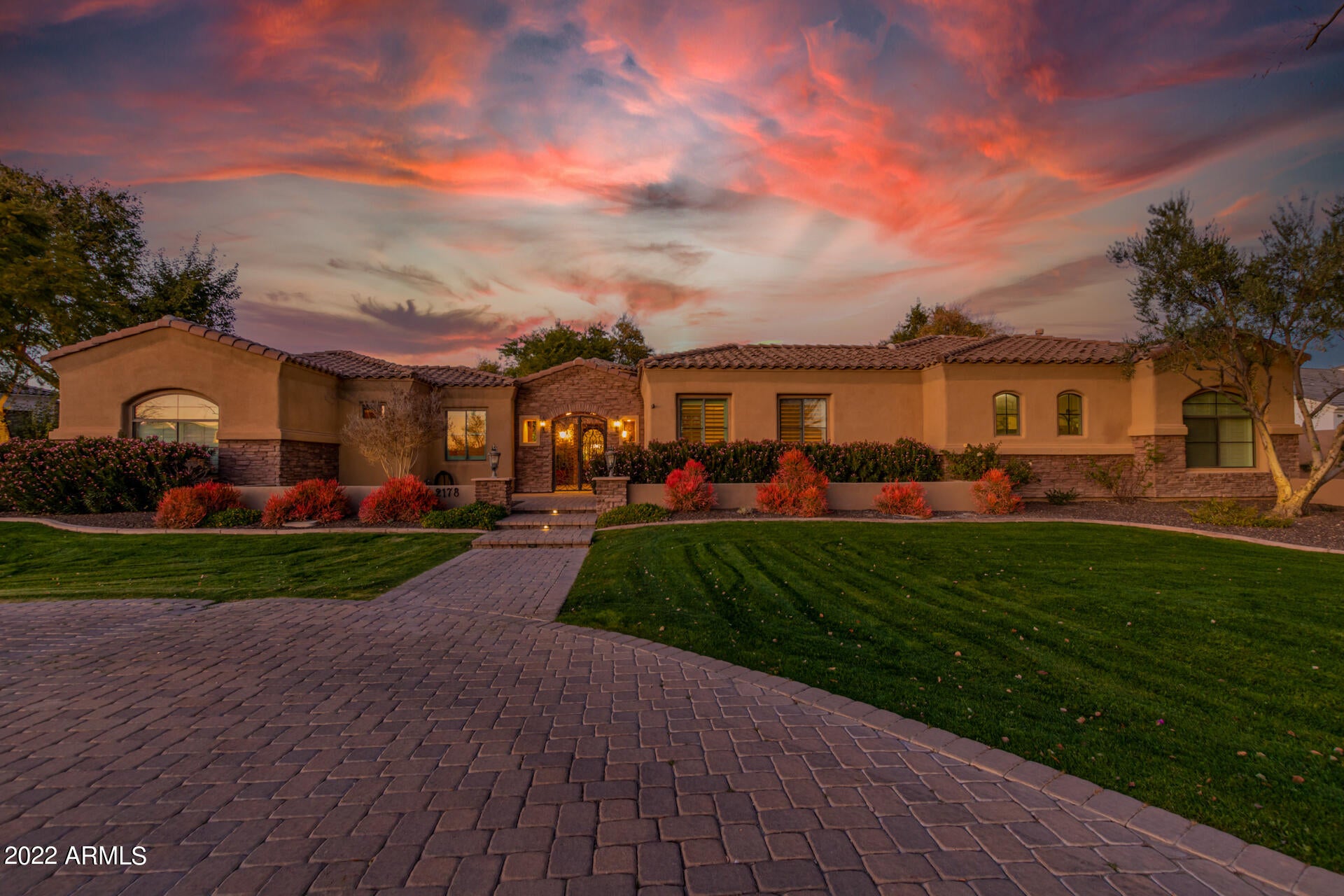 Stunning single story residence in the prestigious Circle G is now for sale! Sitting on just under an acre lot with a private cul-de-sac this home offers 5 beds, + office/den, 4.5 baths, 3 car garage, and an RV gate! 

As you enter through the courtyard and wrought iron entrance doors you will find an open floor plan that boasts gorgeous travertine tile, hardwood flooring, and plantation shutters throughout. Family room offers an open areas with custom built ins, fireplace, and sliding glass doors that provide natural light. The Chef's kitchen delight showcases a center island w/breakfast bar, SS appliances, gas range, granite counters, and beautiful cabinets w/crown molding. To the side is the formal dining room w/beamed ceiling and custom wood beams. You will also find a bonus entertaining space with a built in entertainment center where you can entertain guests and have additional access to the backyard. The master bedroom has the large walk in closet, walk-in shower, two vanities, and w/jetted tub. Entertainer's dream backyard boasts a built-in BBQ, Ramada, pebble-tech heated pool/spa, shade/mature trees, and lush landscape all on a large lot with plenty of space to work with.