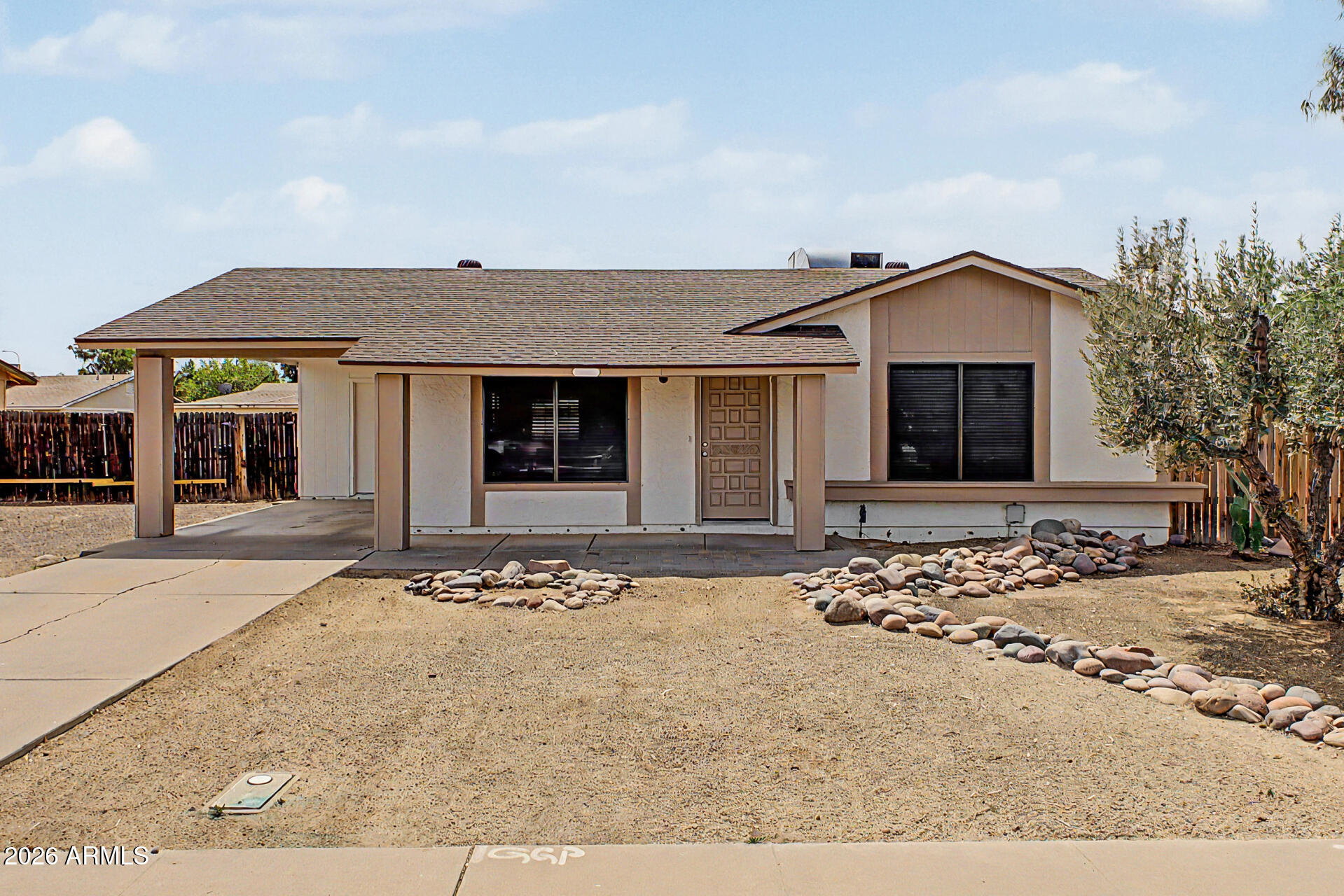 Welcome home, this home has wood look vinyl floors thru-out with exception of bathrooms.  The kitchen boasts new white cabinets, marble look counters and overlooks the family room with a cozy fireplace.  No HOA and very large backyard with covered patio. Shed will convey.