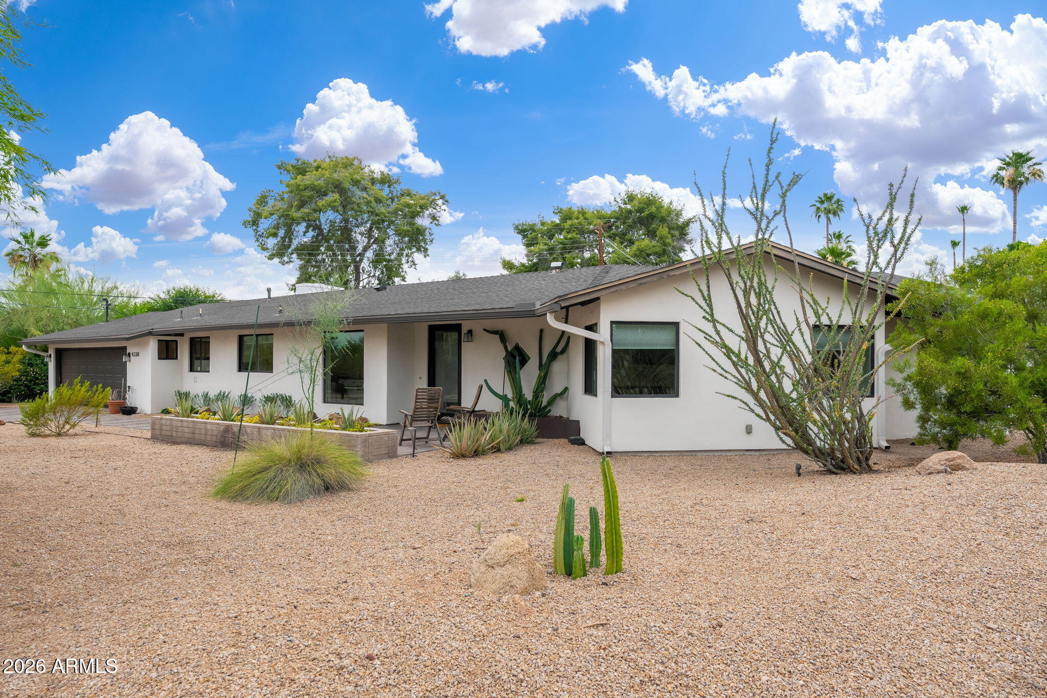 Nestled in the highly sought-after Marion Estates neighborhood, this charming 3-bedroom, 2.5-bath ranch-style home has been thoughtfully updated and is truly move-in ready, all within the acclaimed Hopi School District.
Designed for comfort and everyday convenience, the home offers a functional floor plan filled with natural light. A versatile den off the living room provides the perfect space for a home office, playroom, or flex area, while the spacious two-car garage includes additional storage.
Interior finishes are neutral and modern, creating a clean, cohesive feel throughout. Recent updates include a newer HVAC system and upgraded plumbing & sewer line, adding peace of mind and long-term value. The layout suits a variety of lifestyles--whether you're seeking a full-time residence, a lock-and-leave home, or a seasonal retreat.
Enjoy easy outdoor living with a low-maintenance yard. The front features desert landscaping with mature plants, while the backyard offers turf for effortless upkeep and year-round enjoyment.
Ideally located in the heart of Phoenix, this home is just minutes from destinations such as The Global Ambassador, The Village at Arcadia, and AJ's Fine Foods. Nearby dining favorites include The Henry, Wally's, and Buck & Rider. With Phoenix Sky Harbor International Airport only 15 minutes away, the location offers unmatched convenience.
This is a rare opportunity to own a move in ready home in one of Phoenix's most desirable neighborhoods.