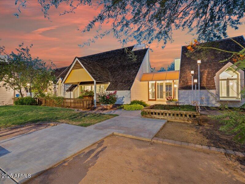 Welcome to this beautiful 4-bed, 3-bath home in a quiet Mesa neighborhood! Enjoy the best view of Red Mountain from your own backyard.  Located on a spacious 1.1 acre lot with mature landscaping and horse privileges, this home has a unique architecture design with granite countertops, and land on the side to build a sport court or corral for your horses. Enjoy Arizona evenings in the private backyard with a covered patio and plenty of space for outdoor fun. Conveniently located near schools, parks, shopping, and easy freeway access. No HOA!