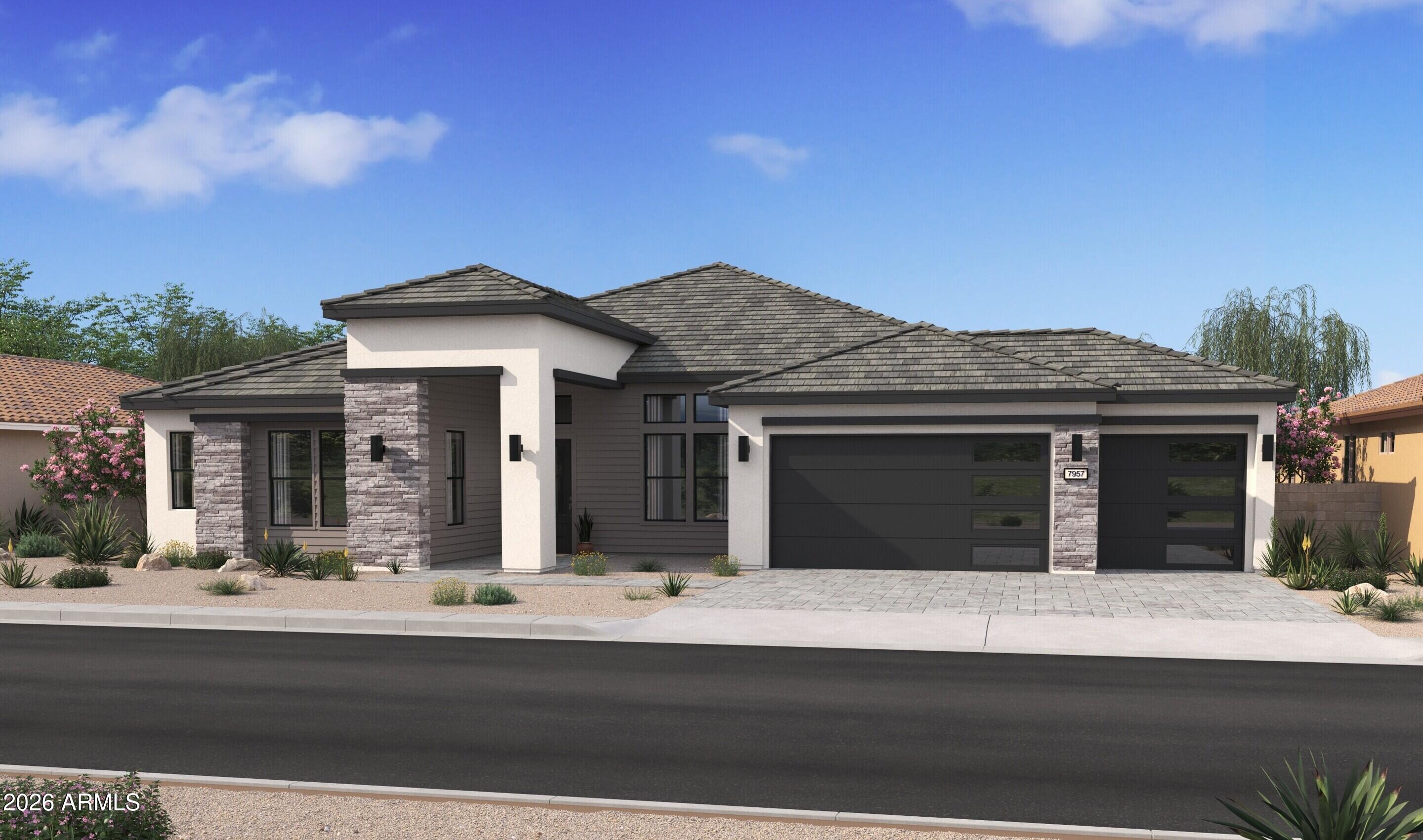 Experience elevated living at Campanos Estates, ideally located near premier shopping, dining, and commuter routes. This to-be-built Denver plan stands out with an impressive 5-car garage, offering exceptional space for vehicles, off-road toys, storage, or a workshop. Inside, a refined foyer leads past a private home office into an expansive great room and gourmet kitchen designed for seamless entertaining and everyday comfort. The split floorplan features 4 spacious bedrooms, each with a walk-in closet, plus a versatile activity room perfect for a media lounge or playroom. The secluded primary suite offers coffered ceilings and a spa-inspired bath with a generous walk-in closet. ^^^Incentive - Up to 6% of Full Price to be used as 2% towards options and 4% towards closing cost and/or short-long-term interest rate buydowns when choosing our preferred Lender. Additional eligibility and limited time restrictions apply. Ask for more information!