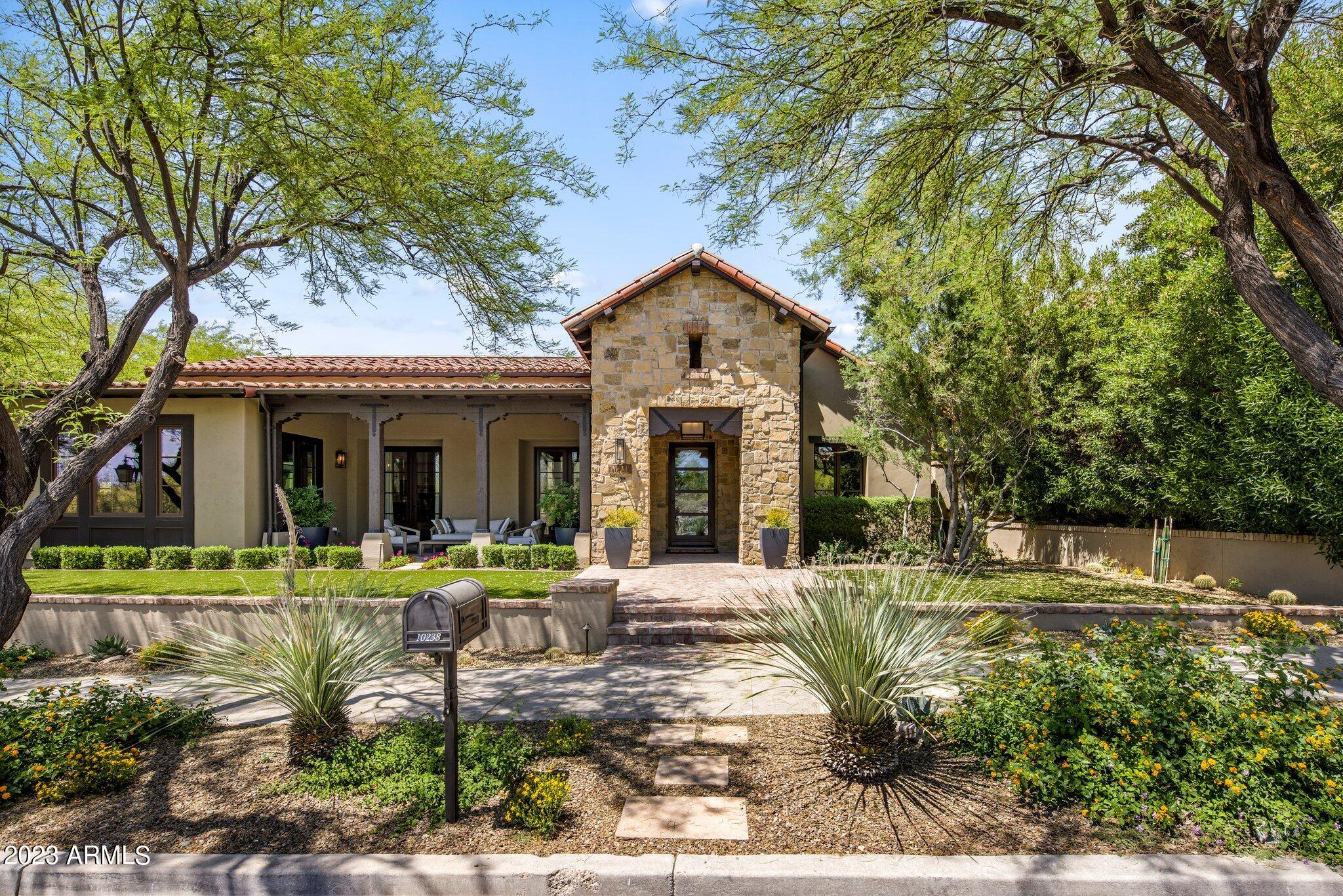 Welcome to the epitome of luxury living in The Parks neighborhood of Silverleaf! This exquisite Ranch Hacienda home is a haven for the most discerning of buyers, boasting unparalleled elegance and impeccable craftsmanship. With its prime location in this renowned and sought-after community, this residence offers a truly elevated lifestyle.

Spanning 3,910 square feet, this residence features a primarily single-story layout, providing the utmost convenience and accessibility. A spacious bonus/bedroom upstairs adds versatility to the floor plan, catering to your unique needs and preferences. No detail has been overlooked in this flawless blend of timeless sophistication and contemporary style.    

As you step inside, you will immediately be greeted by a sense of refined luxury.  ... MOR The open concept design seamlessly connects the family room to the courtyard through large retractable doors, creating a comfortable indoor-outdoor living experience. Imagine entertaining guests in this idyllic setting, where the boundaries between interior and exterior fade away, allowing you to enjoy the beautiful Arizona weather and breathtaking sunsets.

The attention to detail and commitment to quality is evident in every corner of this residence. With its' carefully chosen finishes this home exudes a level of elegance that is truly unmatched. No matter where you turn, you will be surrounded by the finest materials and finishes, creating a timeless and sophisticated ambiance.

Escape to your private oasis within the lush and serene surroundings of this property. The tranquil courtyard and gorgeous grounds provide the perfect backdrop for relaxation and rejuvenation. Whether you are enjoying a quiet morning coffee or hosting a gathering under the stars, you and your guests will feel pampered and enveloped in luxury.

This Ranch Hacienda home is not only a testament to fine living, but it also offers the perfect blend of style, size, and value. Whether you are looking to downsize without compromising on quality or seeking a home that exemplifies the pinnacle of luxury, this residence is sure to exceed your expectations.

Don't miss the opportunity to make this exceptional property your own.
