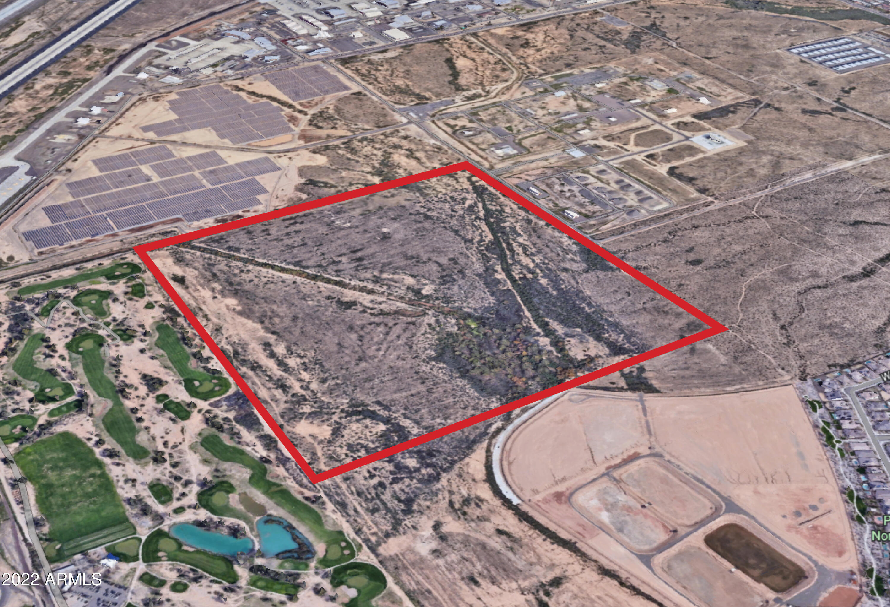 West Valley land in the fast developing industrial corridor along the 303. This ±160 acre property is adjacent to the new FedEx cross dock currently under construction and ±2 miles from the Camelback exit on the 303. Located just south of Luke AFB, the property is presently unincorporated but adjacent to Glendale, Goodyear, and Litchfield Park. NO TRESPASSING ON NEIGHBORING PROPERTIES.