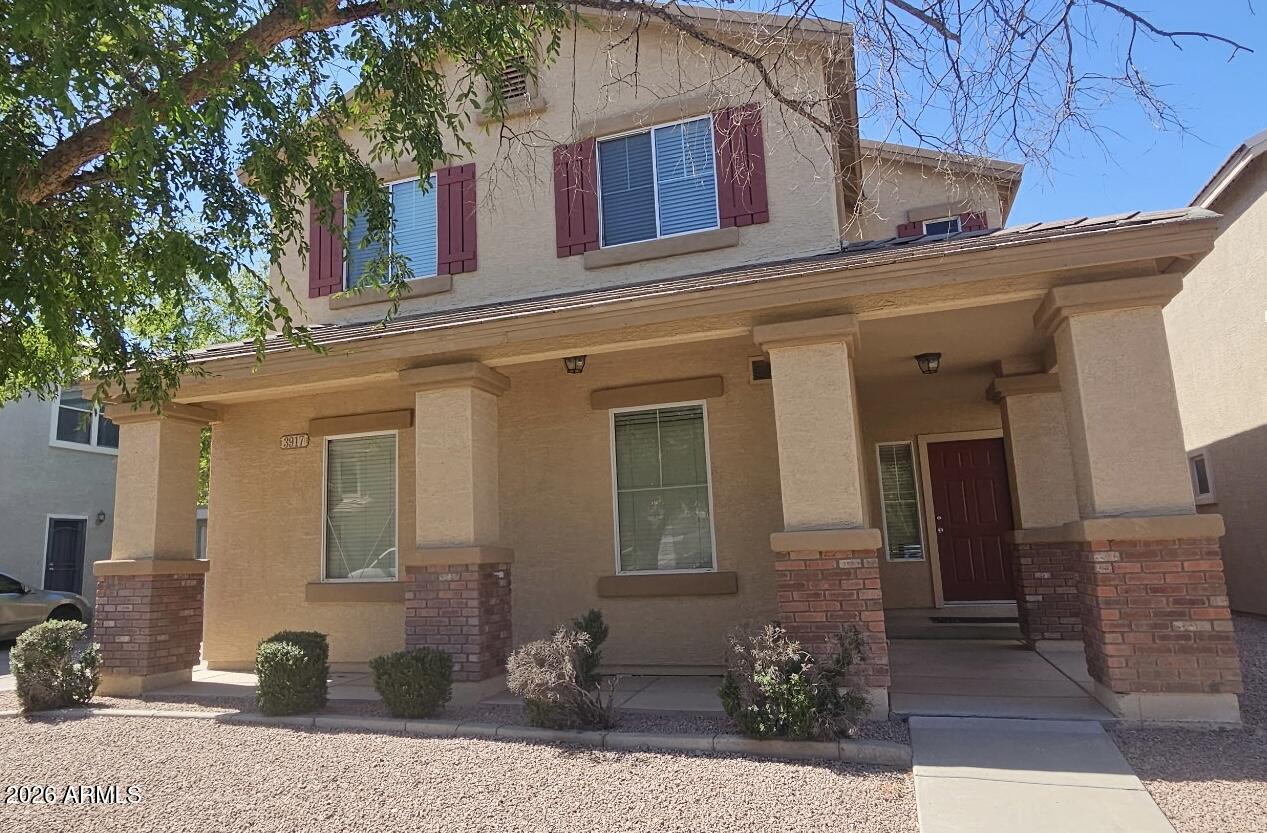 The perfect starter home with the perfect price.  Great 3 bedroom 3 bath home with the right amount of square footage for the price.  The property is located near schools, parks, shopping, dining, and entertainment. This home features an open floorplan with good size kitchen.  The yard is low maintenance with desert landscaping and turf.