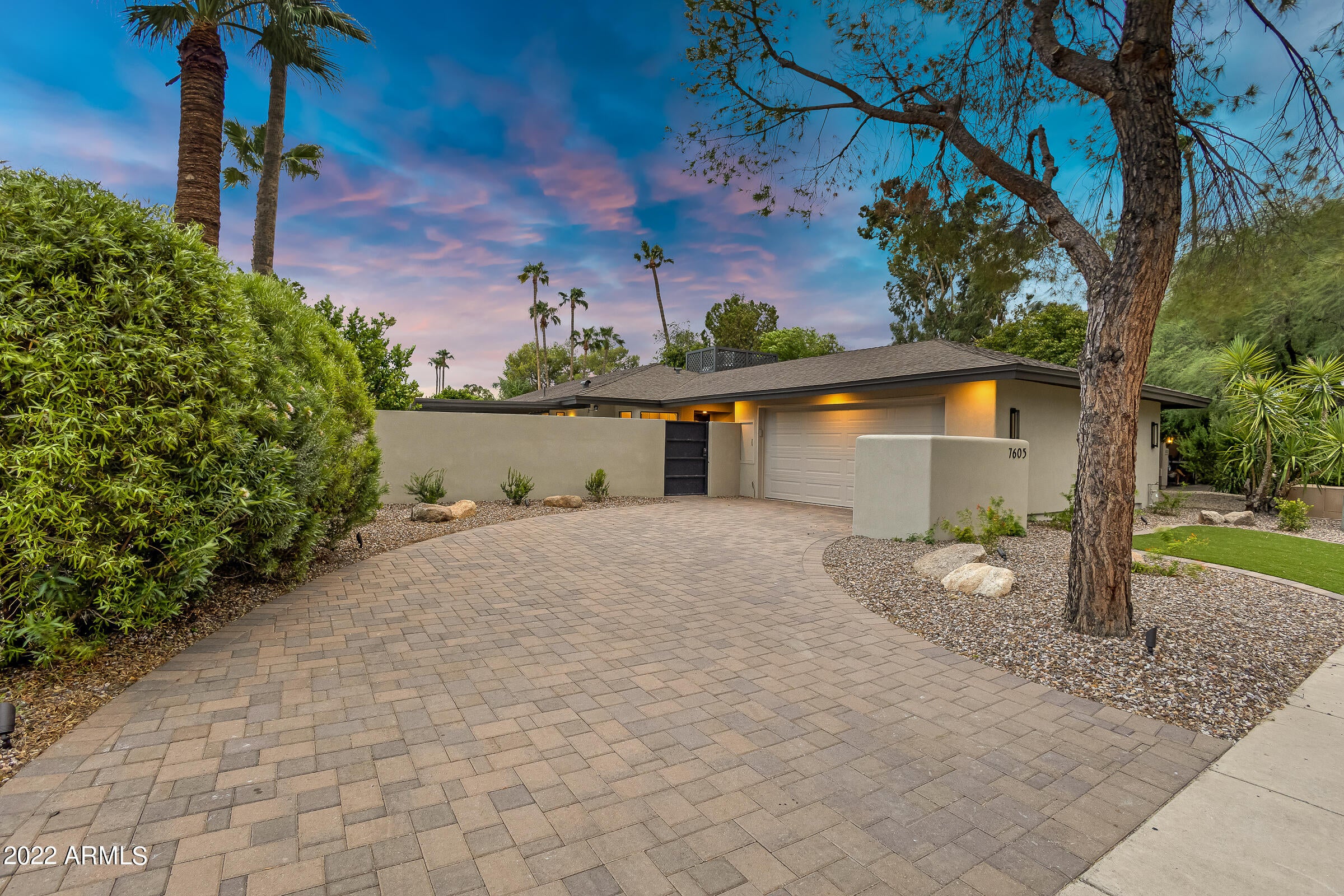 Wonderfully remodeled home in the heart of Scottsdale's renowned McCormick Ranch. Your private yard features a newly refinished Pebble Tec pool with new Pentair pool equipment. The home remodel included new energy efficient windows & doors, new window treatments throughout, new tile flooring & base trim, new cabinetry, new countertops, new lighting & fans, new plumbing fixtures, new water heater, new appliances, new bathroom finishes, and new synthetic smooth stucco. 50AMP electric car charger circuit/outlet in the garage. New insulated garage door with new electric WiFi opener. RING security system. Vaulted ceilings, covered and uncovered patios, Low maintenance yard with new turf & decorative rock & plants. This quiet interior lot offers an ambiance that's quaint and private. Outstanding Scottsdale location in the midst of multi-million dollar homes. Currently furnished as a beautifully appointed 3 bedroom home plus an office with quality furniture & finishes that are all available on a separate bill of sale.