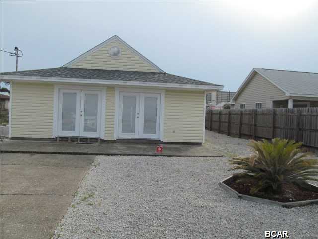Very nice 2 bedroom, One and a half bath home . The 1/2 bath is in the master bedroom. Flooring is all tile.  Stack-able Washer/dryer included. No Pets. This is just a short walk from the Gulf- this is a non- furnished unit.