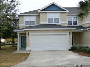 ANNABELLA'S TOWNHOMES is a gated community with a great location perfectly situated between Pier Park and the Hathaway Bridge. Zoned for Breakfast Point Academy. This is an end unit. 3 bedroom, 2.5 bath, two story townhome. The upstairs consists of three bedrooms and two full baths. The master bedroom has twin closets; its bath has double vanities! The first floor consists of a large living/dining area, 1/2 bath, kitchen with breakfast bar, pantry and laundry.