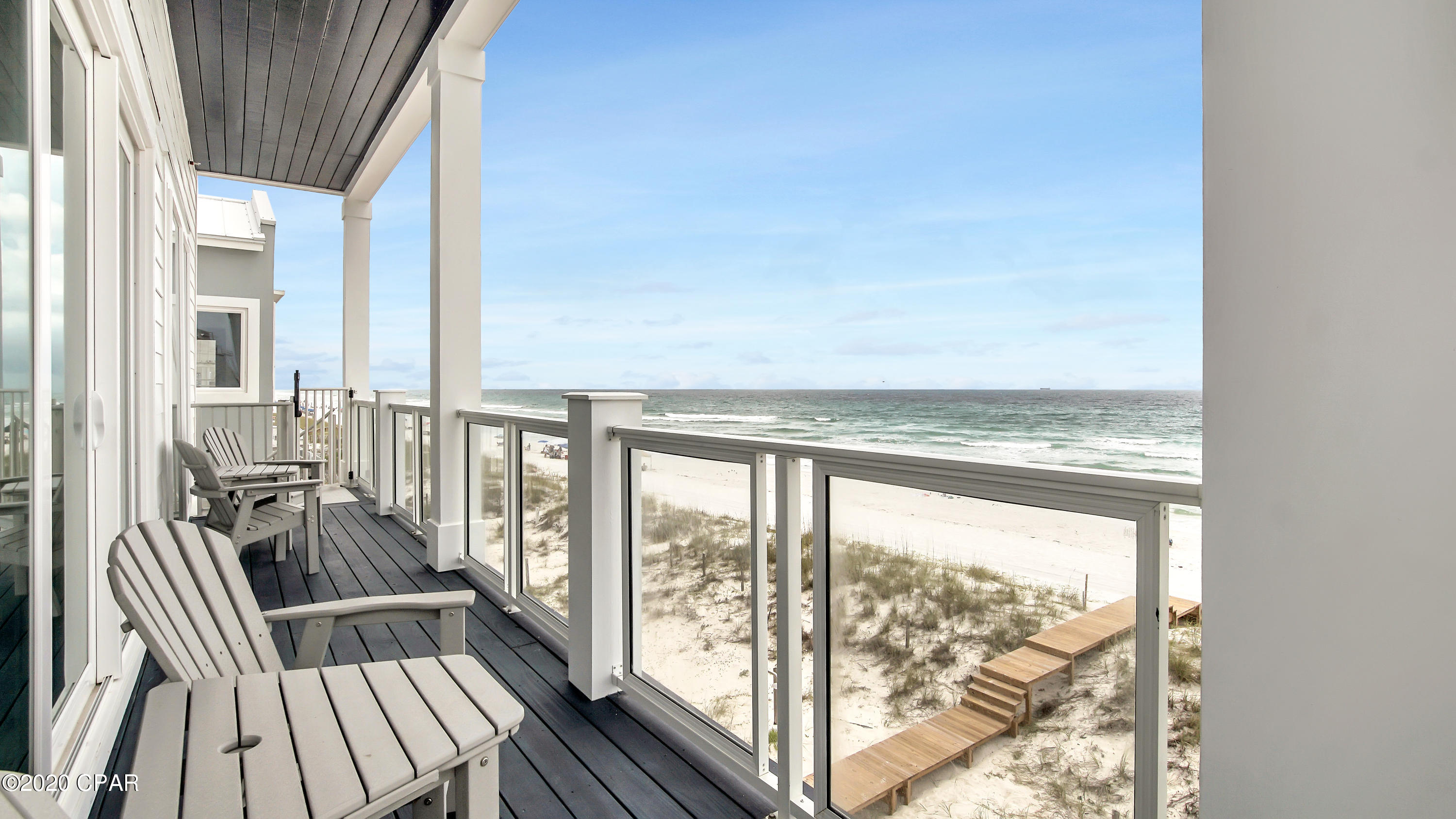 UNDER CONTRACT. SELLER ACCEPTING BACK-UP OFFERS. ''Coastal Dreaming''...The name says it all!  This amazing beachfront home will keep you dreaming with 9 bedrooms, 9 1/2 Baths, 5,476 sq. ft. of spacious indoor living plus 1,826 sq. ft. of beautiful outdoor living space including a poThe breathtaking view from all four levels  a pool, rec room, and beachfront! The first floor will feature two bedrooms and each will have a connecting bathroom. Walk towards the beach side of the house and find the rec room that will lead you outside to the pool deck. This floor will also feature the first set of washer/dryer. Travel up to the second floor to find the main kitchen, dining, and living area. Also on this floor is two more bedrooms with connecting bathrooms to each room. On the third level ocean side are two king bedrooms that each have a connecting bathroom. Traveling to the north side of the house is another bedroom, also with a connecting bathroom. This floor will also have the second set of washer/dryer. 

The fourth floor will have two bedrooms. A king with an ocean view and connecting bathroom. On the north side of the house is the other bedroom that has a connecting bathroom.

Make your dreams come true in Coastal Dreaming!