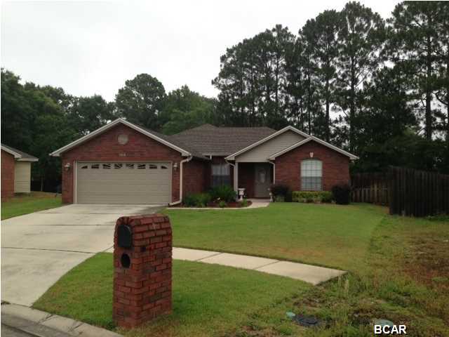 This single story home was built in 2006 in a subdivision close to Tyndall AFB and located in a cul-de-sac. This property is 3 bedroom, 2 baths with extra storage. This property features a living room with a fireplace, kitchen with dining area, breakfast bar, dishwasher, laundry room, privacy fence, 2 car garage and patio to enjoy the warm Florida weather. This home also features hardwood floors, carpet and tile.