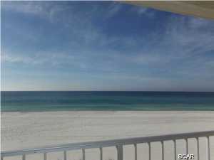 GULF FRONT, STREET LEVEL, furnished efficiency unit overlooking the beautiful white sands of Panama City Beach. This second floor unit is street level, yet one level above the sand! The best of both worlds! This unit has absolutely nothing blocking your view and access to the gulf! The perfect location, perfect size and perfect view. Park your car at your back door and walk out to your private balcony through your front door! This unit is on the rental program and grossed over $18,000 last year. From the Continental, you are walking distance to Pier Park, Sharky's, Margarettaville, movie theaters, shopping and restaurants. All information and measurements are approximate and should be verified by the Buyer if important.