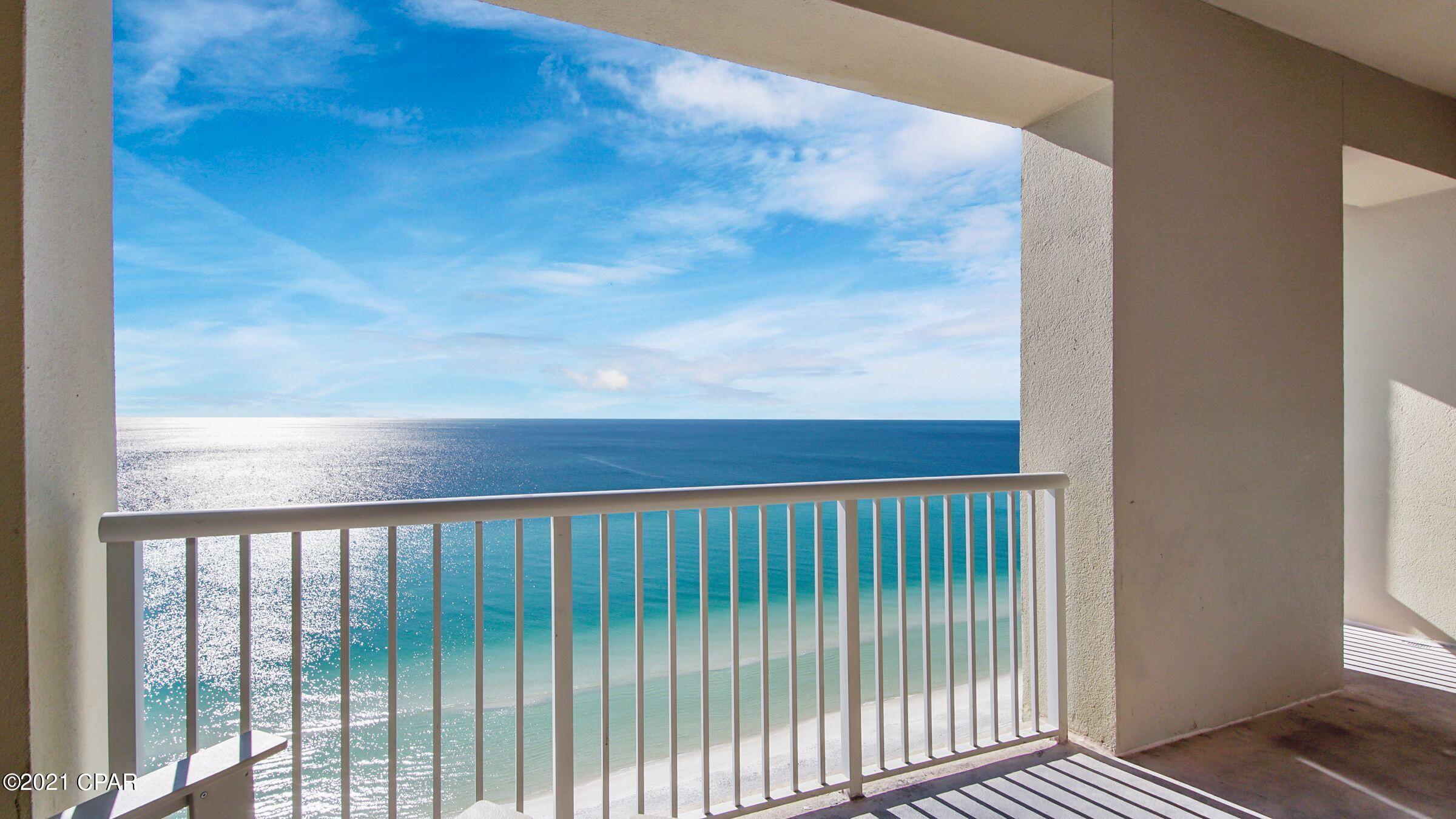 Grand Panama Luxury Beach Resort . This Tower 1 beach front 2bed 2bath  condo has newer decorator furniture included in the sale. Entirely freshly painted , all walls, ceilings and trim. All wood look planking through out. 0 carpet. Large balcony overlooking the beautiful Gulf Of Mexico. 2beds 2 baths with a bunk area. 

Stainless appliances, granite counter tops throughout. Resort  Amenities galore. 2 pools, tiki bars, hot tubs, kiddie pools, large fitness facility, conference room, business center, Brand new general store onsite , get your food,  beer, wine , sundries.  Short term rentals have had a banner year in rental income. Perfect for your primary home or great for investo