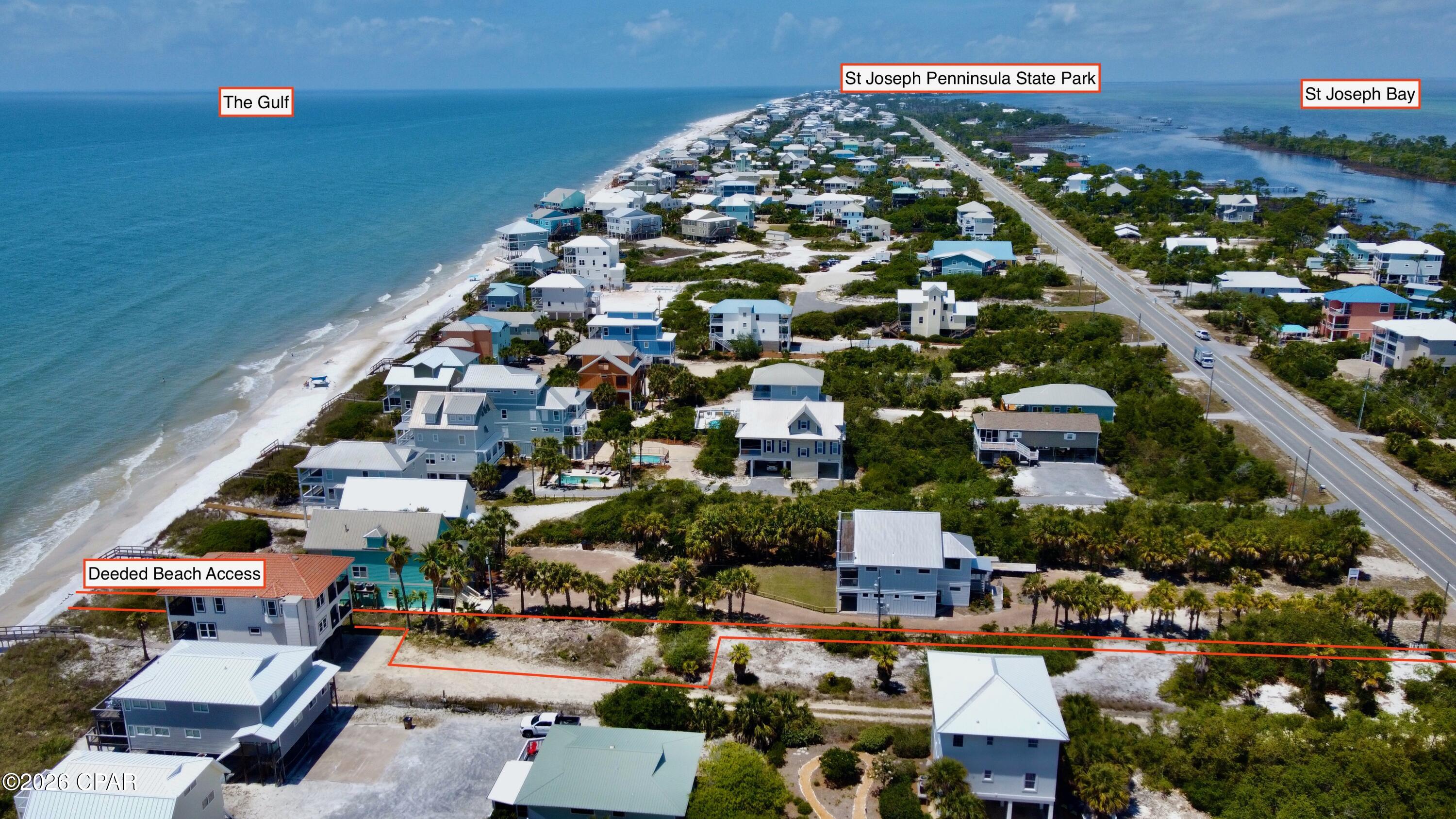 1ST TIER LOT on the coveted western-facing beach on Cape San Blas! Enjoy our famous sunsets, white sand beaches, and the Gulf from this buildable home site that features deeded beach access. With miles of paved walking & bike trails, state parks and family friendly activities, Cape San Blas is everything you would desire for your second home or vacation rental.