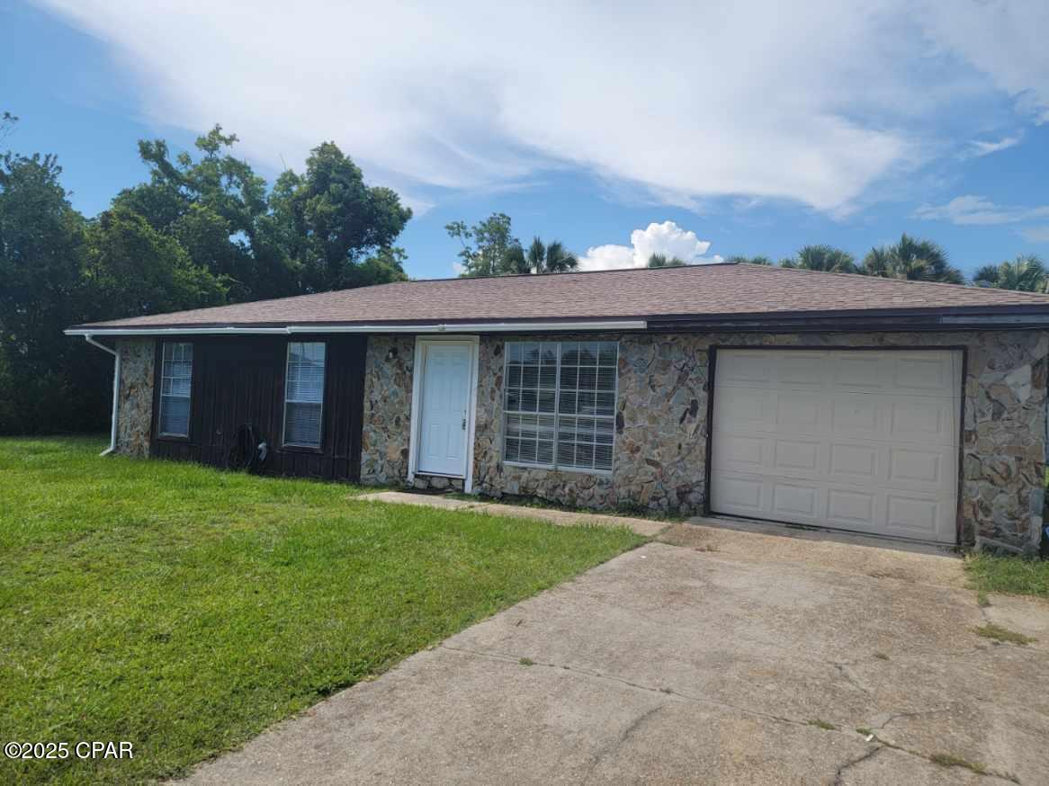 Single story home located in Callaway.  This home is three bedroom, two bath, and has single car garage.  Freshly painted inside.  Features Eat-in kitchen and separate living room.  Spacious backyard. The home is close to schools, shopping, and is convenient Tyndall AFB. **NO PETS** Call to schedule tour.