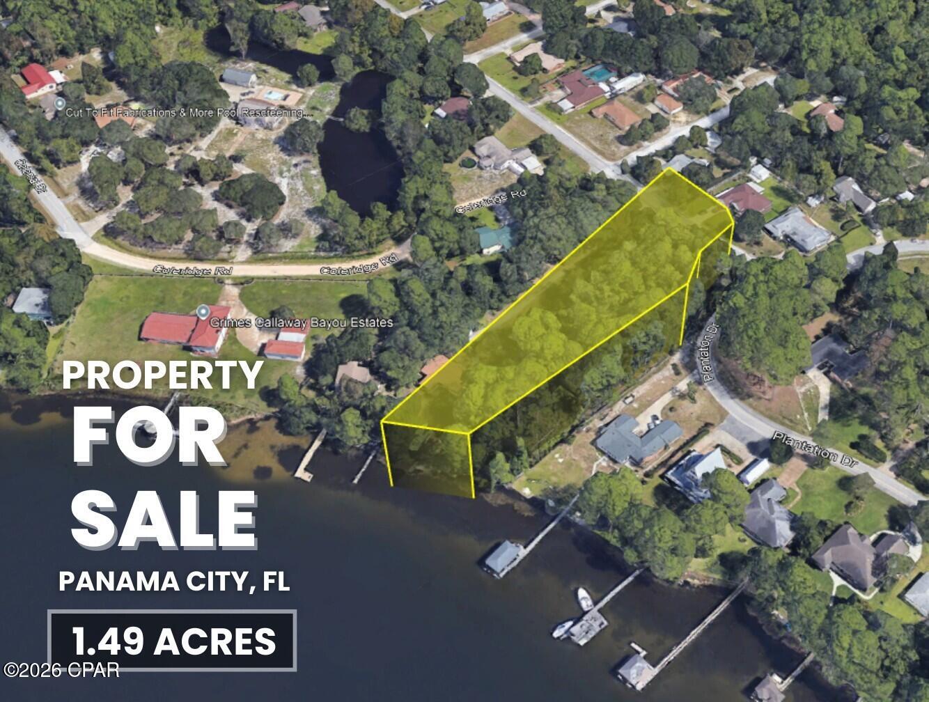 Huge price reduction! Motivated seller! Coastal Living Starts Here in Panama City!
Build your dream home on this beautiful 1.49-acre waterfront lot with direct access to the water and the relaxed Florida lifestyle you've been waiting for. Located on the scenic shores of Callaway Bayou, this property offers protected, boatable water that connects to the Gulf Intracoastal Waterway, leading out to St. Andrews Bay, Shell Island, and the open waters of the Gulf of Mexico. Just imagine pulling your boat right up to your future home--simply bring your own dock and start enjoying life on the water.

This rare waterfront parcel offers approximately 1.49 acres of space to design and build the custom coastal home you've always envisioned. With no HOA, you have the freedom to create your own private retreat while enjoying the peace and beauty of the bayou.

Conveniently located just minutes from Tyndall Air Force Base, along with shopping, restaurants, and schools, this property offers the perfect blend of tranquility and accessibility.

Opportunities like this don't come along often--secure your piece of waterfront paradise and start living the true Florida coastal lifestyle.
