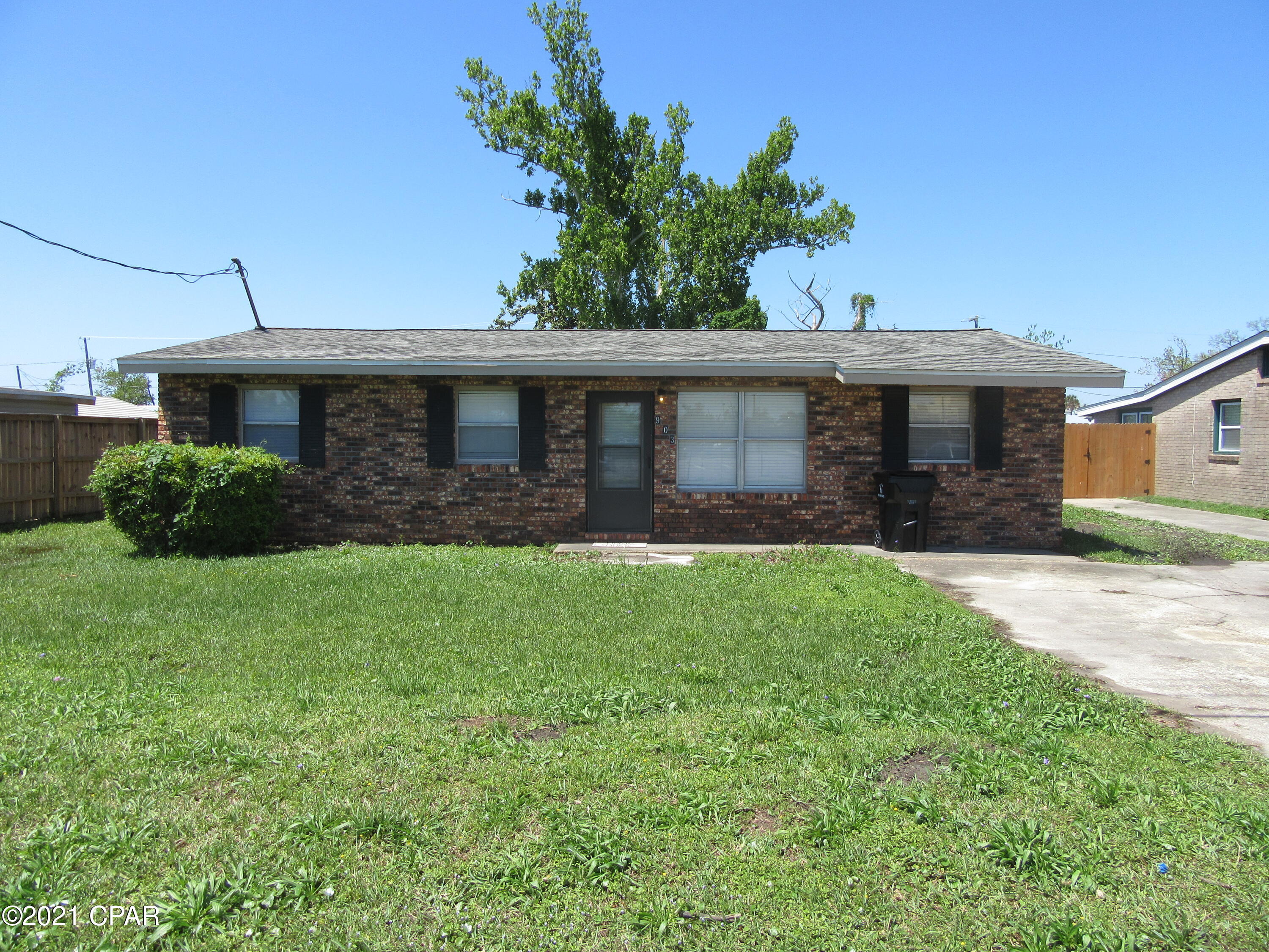 Located in the much desired community of Robindale in Panama City, this beautiful completely remodeled 3 bedroom 1 bath home is convenient to shopping, dining, schools and centrally located to the Worlds Most Beautiful Beaches and Military Installations. Improvements include but not limited to new wood plank flooring, new paint, trim, upgraded fixtures, new countertops, and appliances. Beyond the sliding glass doors views a large fenced in back yard. All property sizes and ages are approximate, please measure and/or verify if important. School assignments are subject to change, please check with Bay