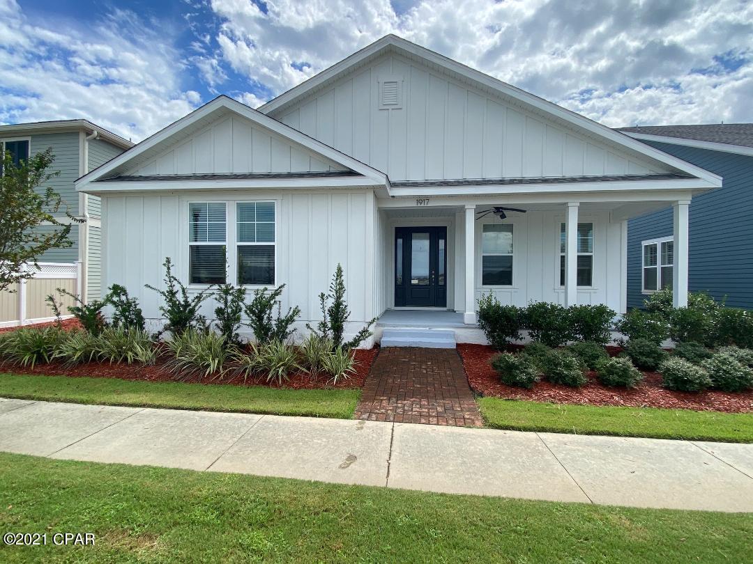 Newer 4bd 2.5ba Craftsman style home in SweetBay with granite counters, stainless appliances including gas stove, high ceilings, recessed lighting, covered front porch, huge walk-in closets & pantry. 2-car garage, W/D hookup. Two brick paver patios in back. Community Pool. Sorry no pets.
